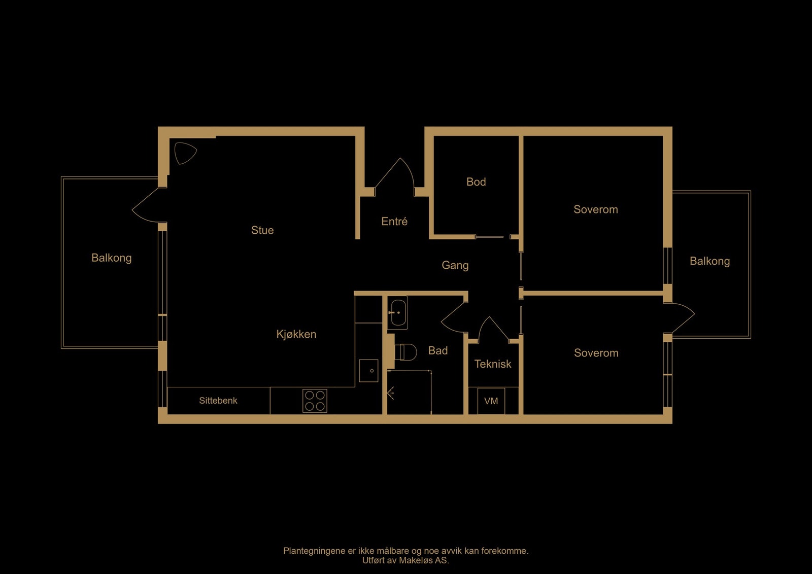 Plantegning - illustrasjon, avvik kan forekomme Galleribilde