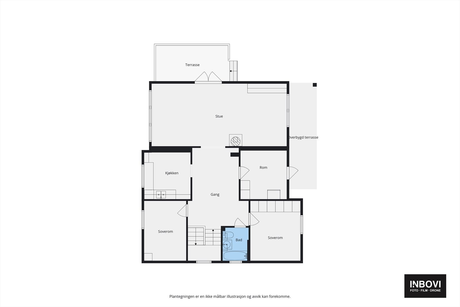 Plantegning hovedetasjen Galleribilde