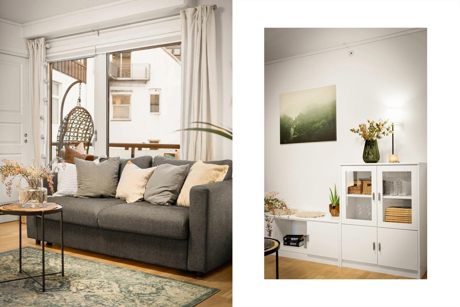 Fra stuen er det utgang til balkong Galleribilde