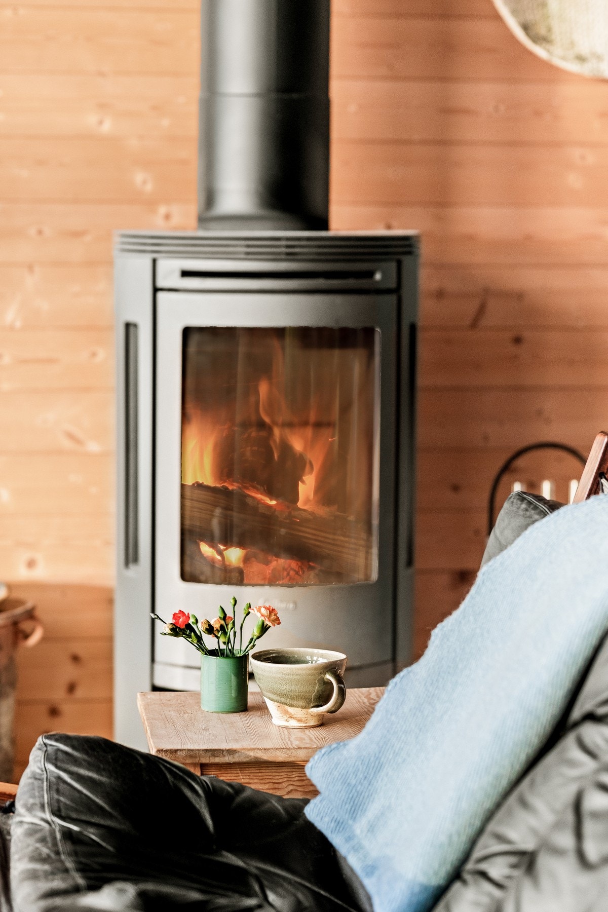 Peisovn som gir god oppvarming. Galleribilde