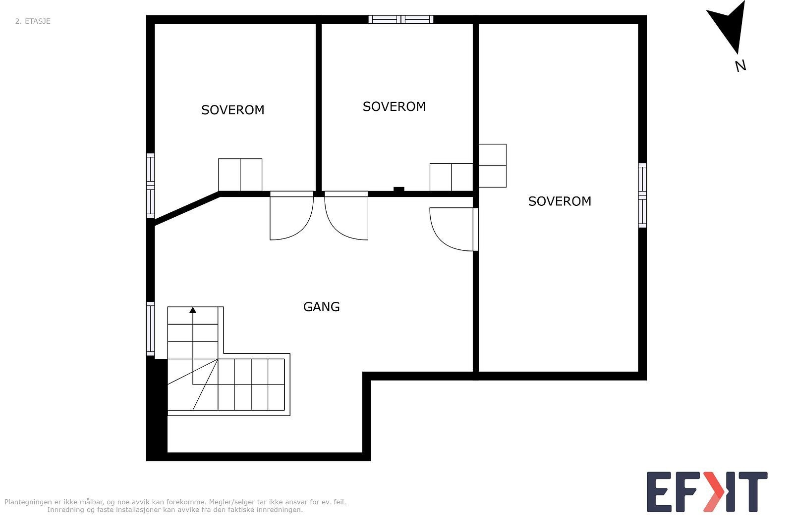 Planskisse 2.etasje. Galleribilde