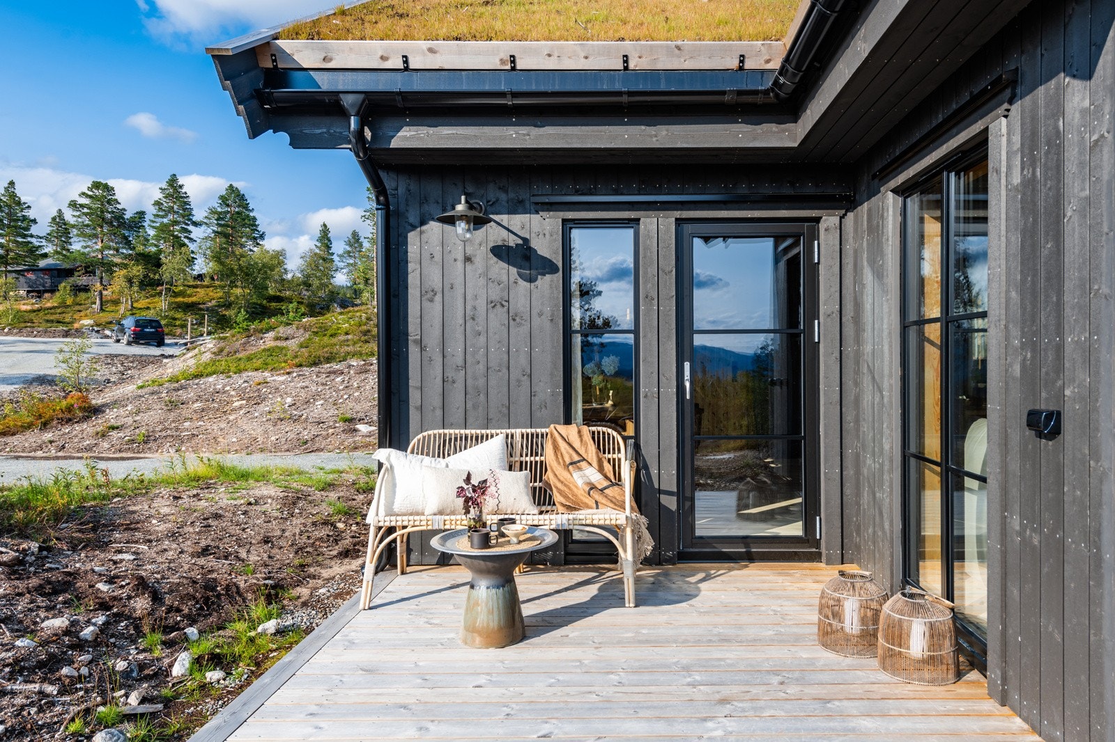 Terrassen med utgang fra spisestuen Galleribilde