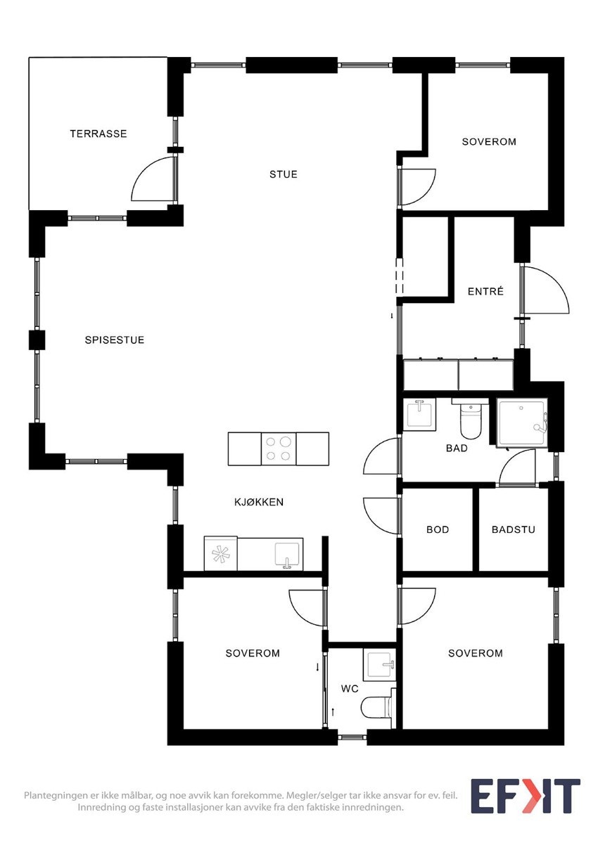 Plantegning hovedetasjen Galleribilde