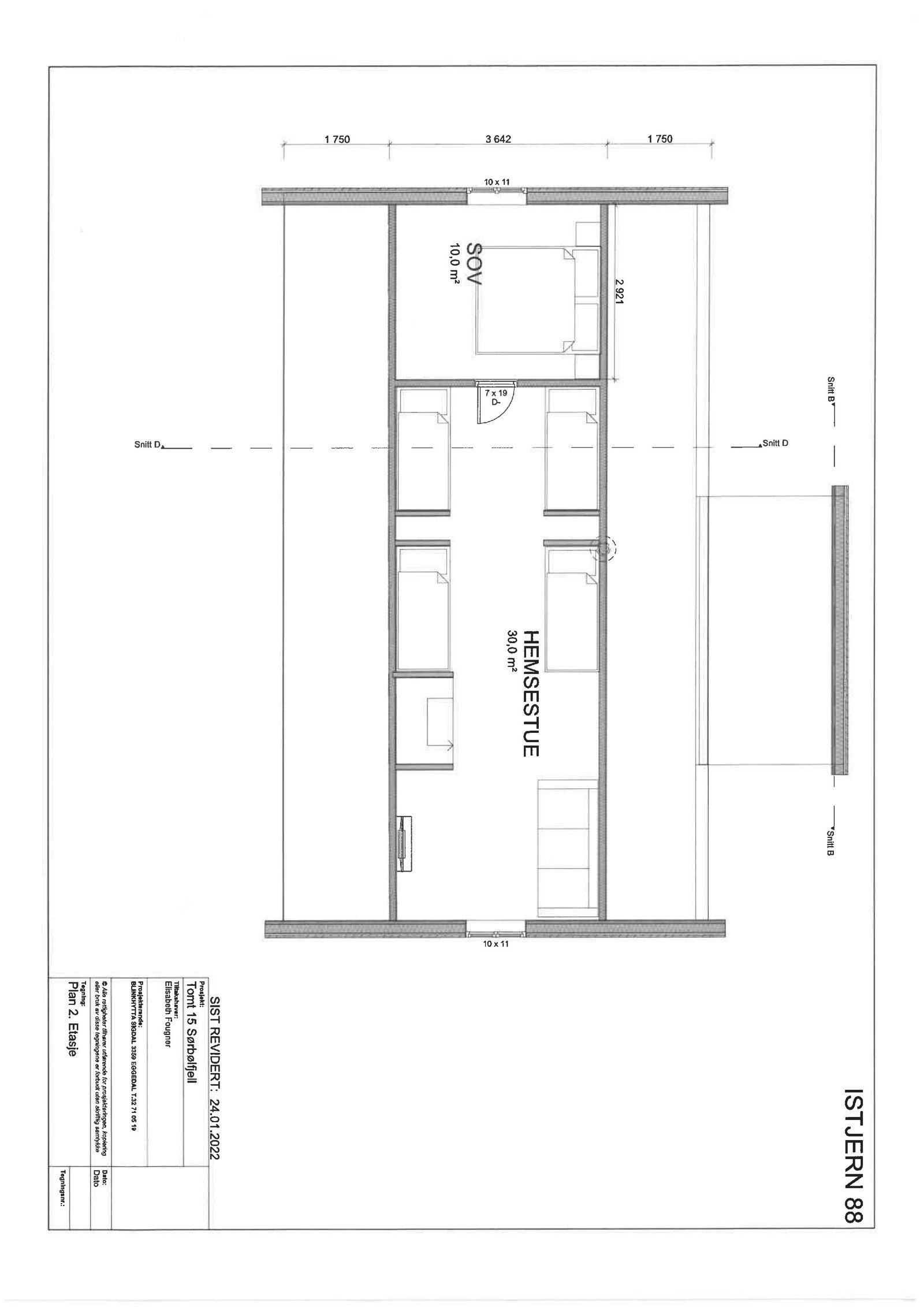 Plantegning hemsen Galleribilde