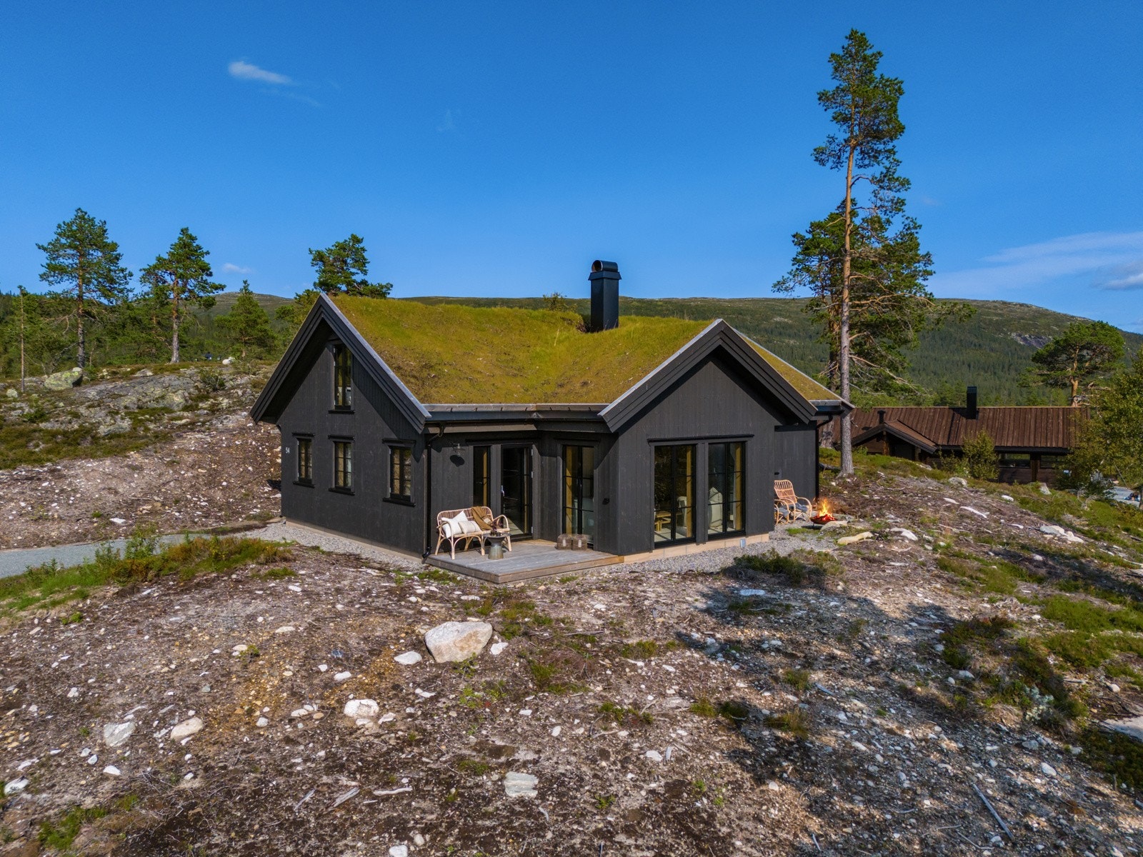 Nyoppført og flott Blinkhytte Galleribilde