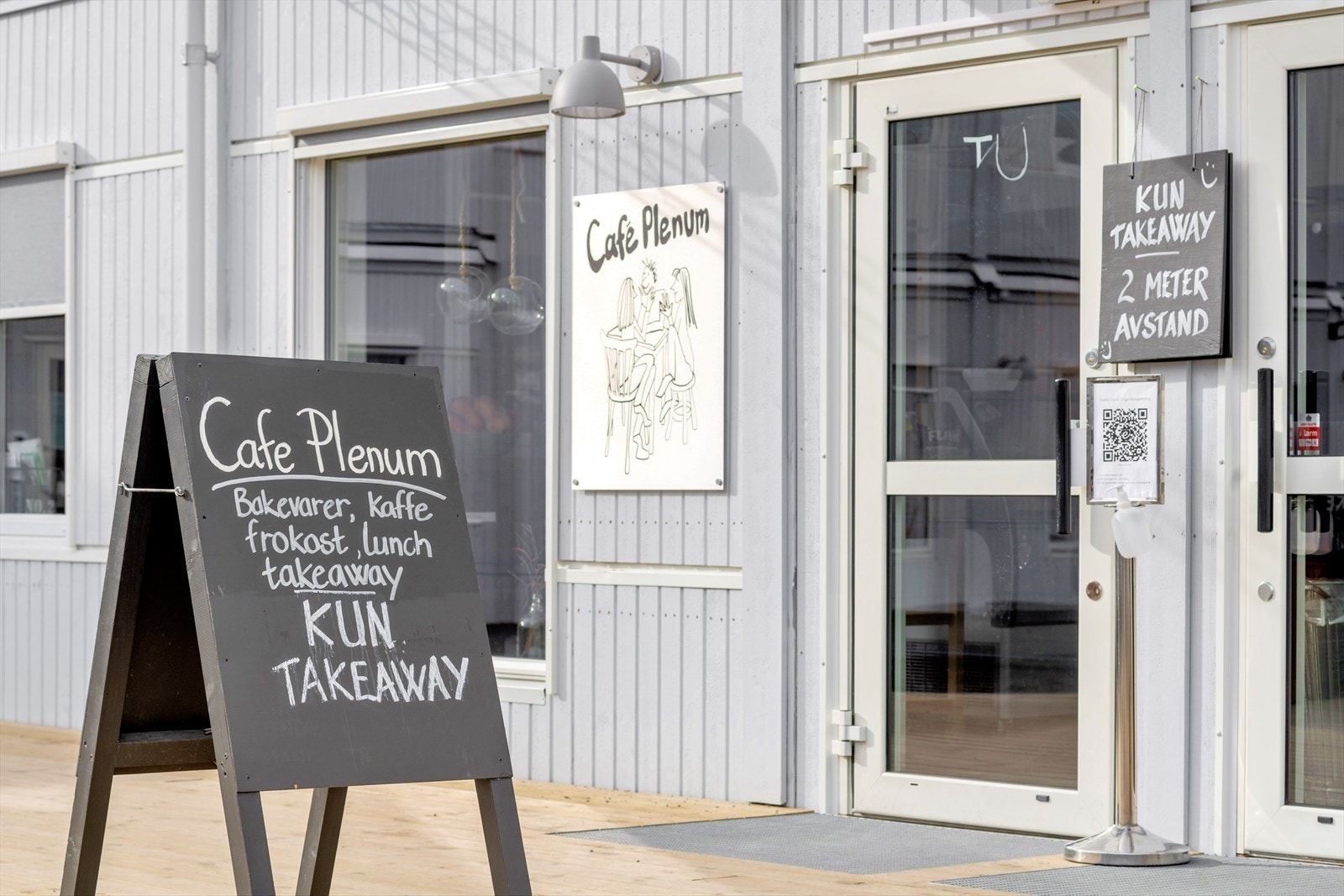 Cafe Pleum ligger med gangavstand fra leiligheten Galleribilde