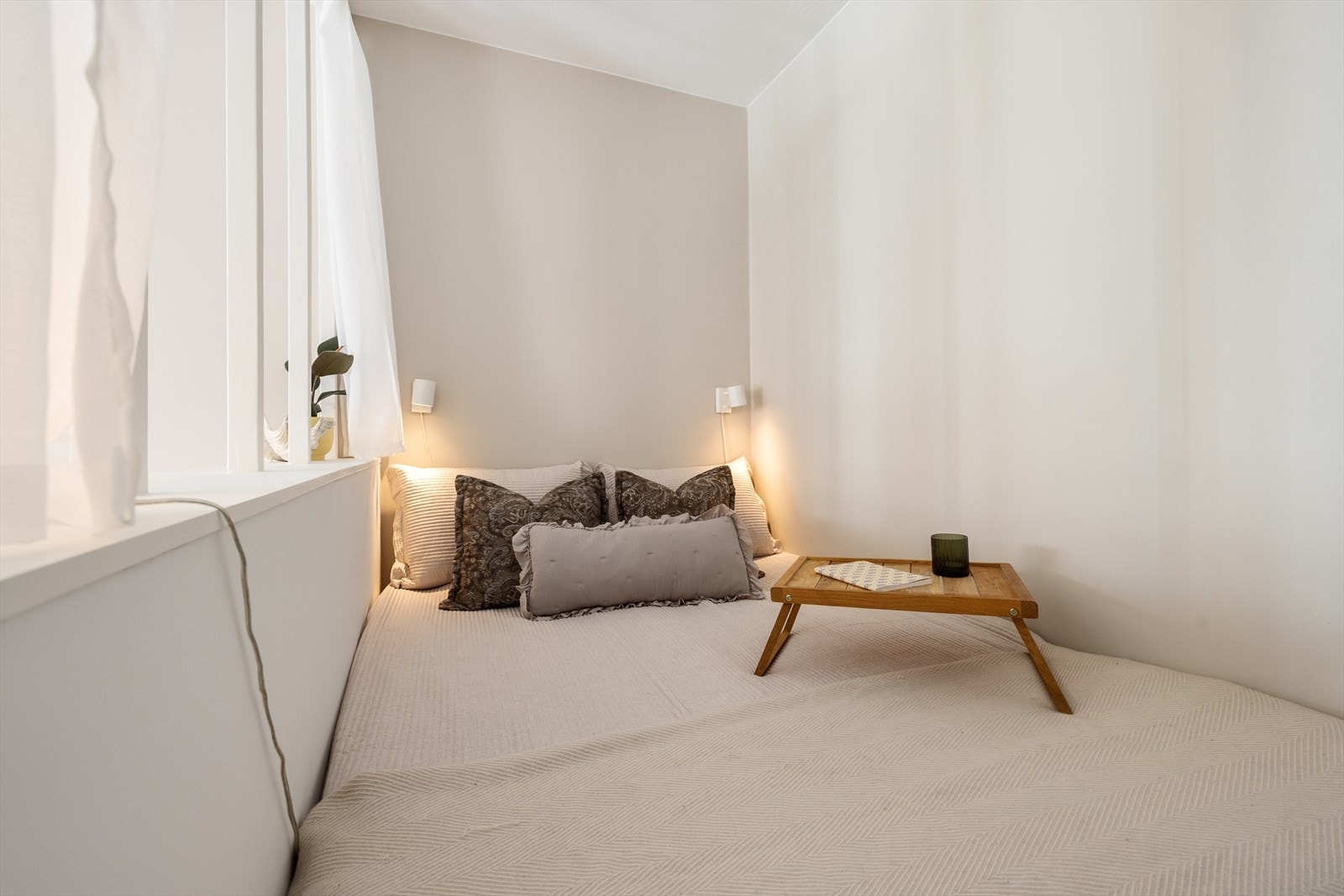 Her er det er plass til dobbeltseng (innredet med 1.50-seng på bildet). Galleribilde