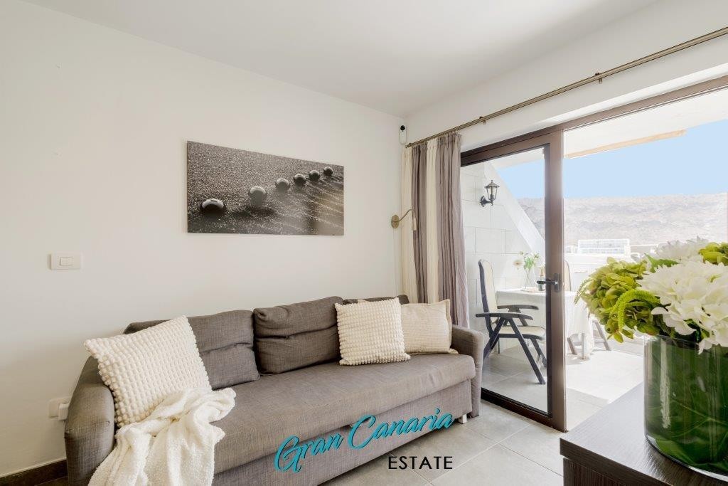 Stue med utgang til terrassen Galleribilde