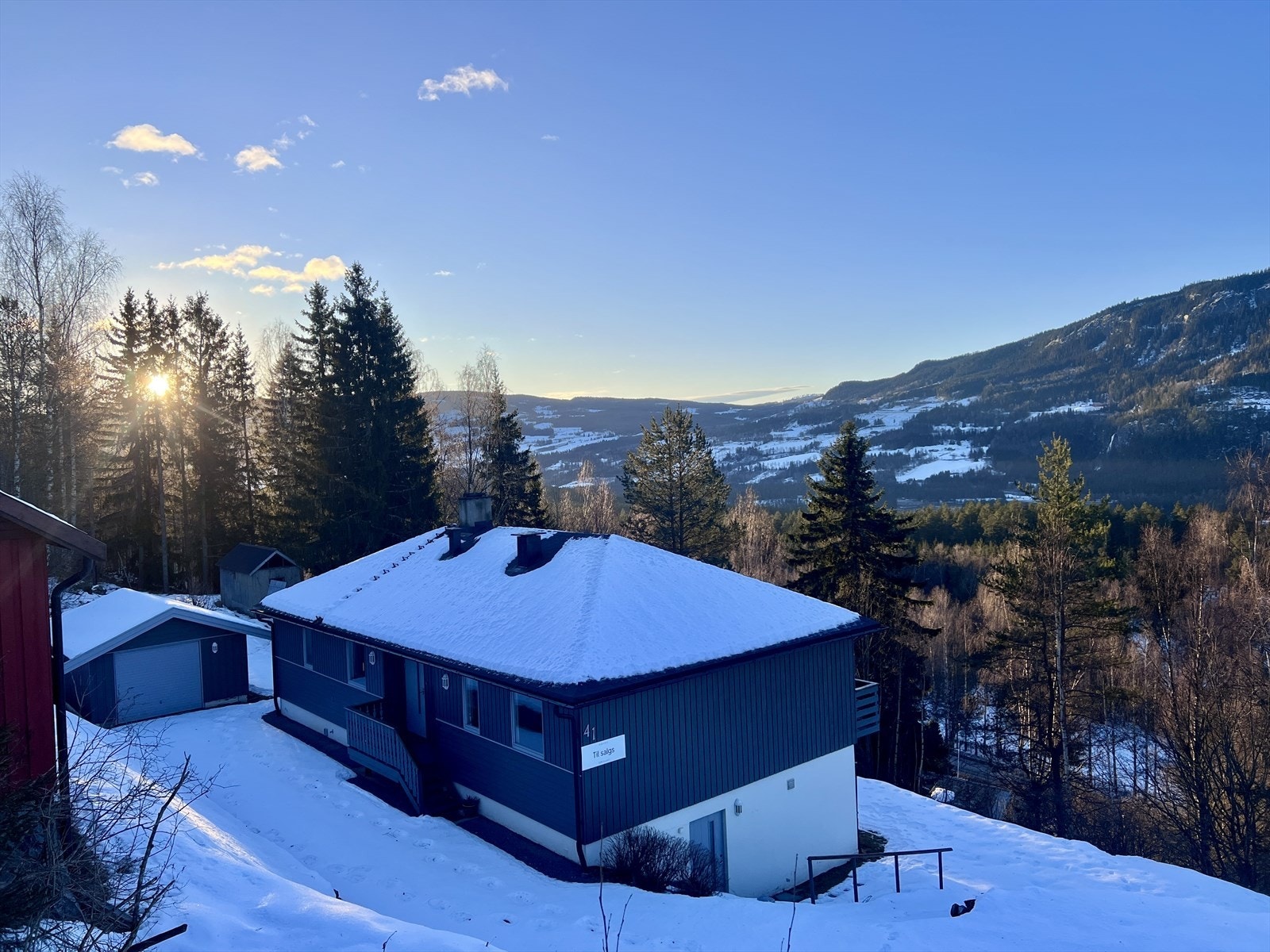 Vinterbilde tatt av eiendomsmegler 30.12.2025 Galleribilde