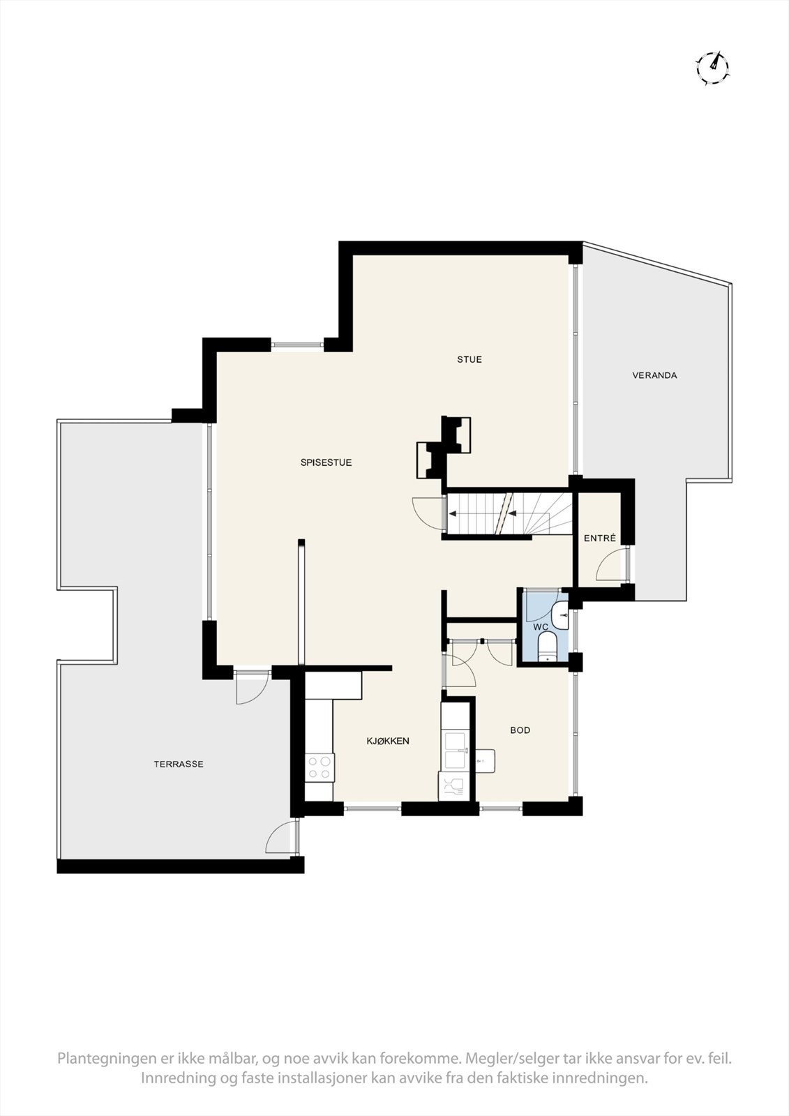 Plantegning hovedplan. Galleribilde