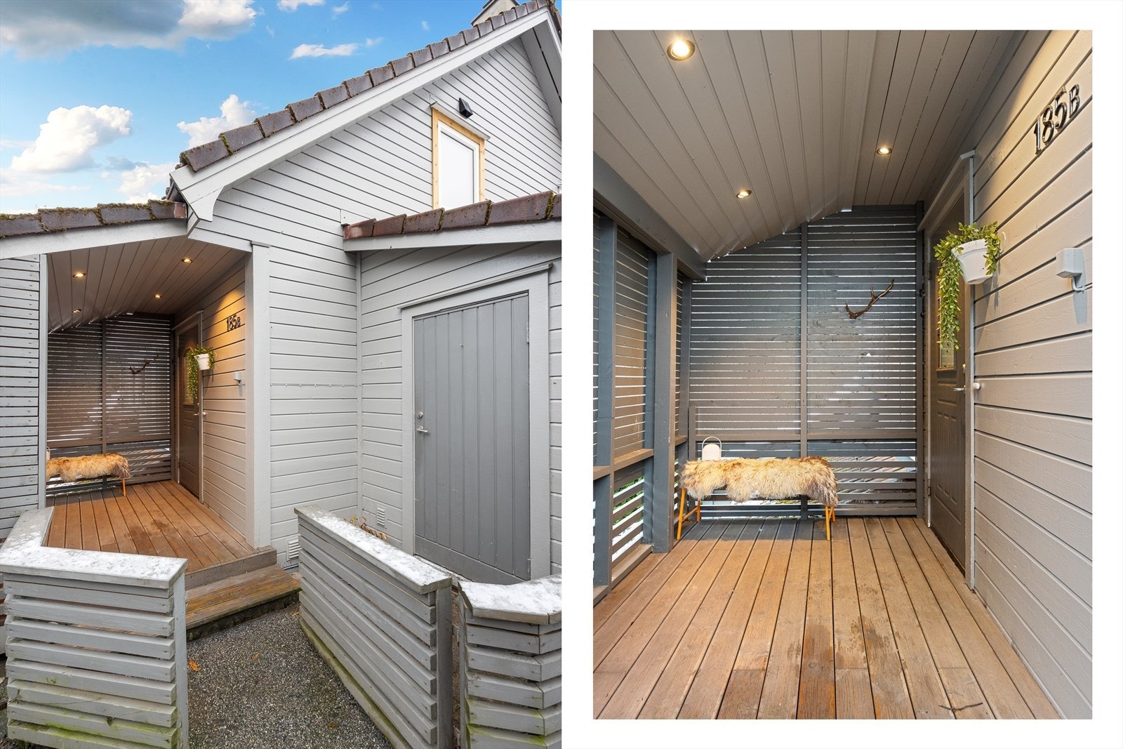 Innbydende inngangsparti som er takoverbygget Galleribilde