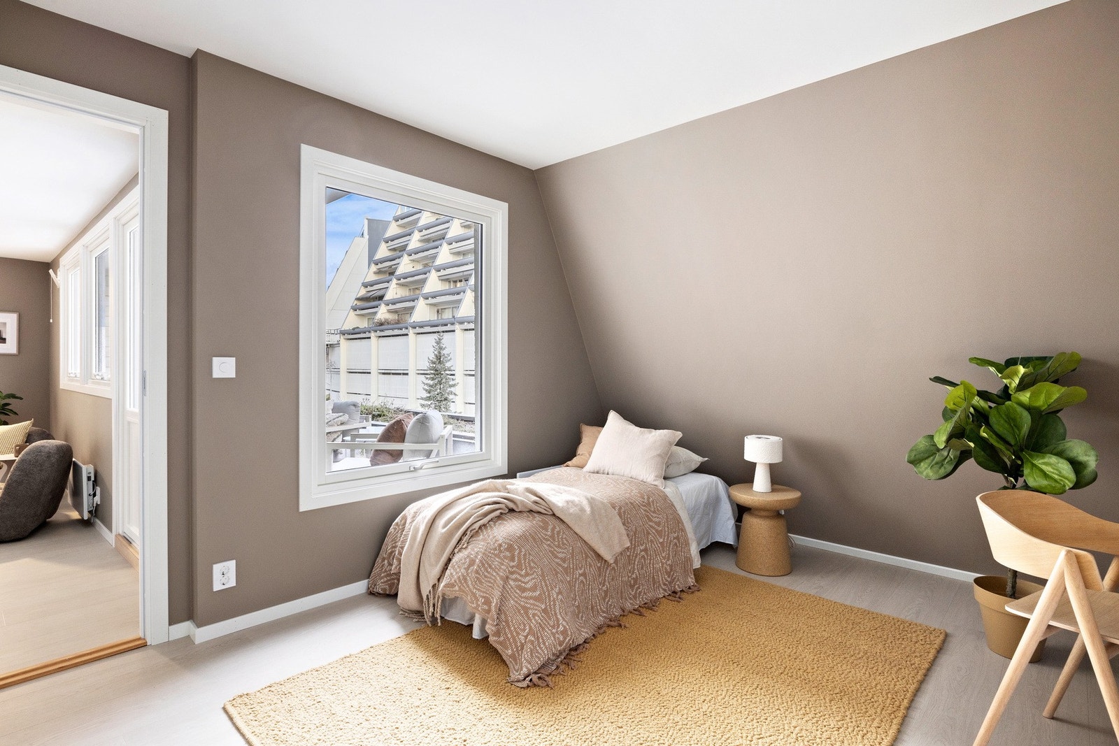 Det andre soverommet passer ypperlig som gjesterom eller barnerom. Galleribilde