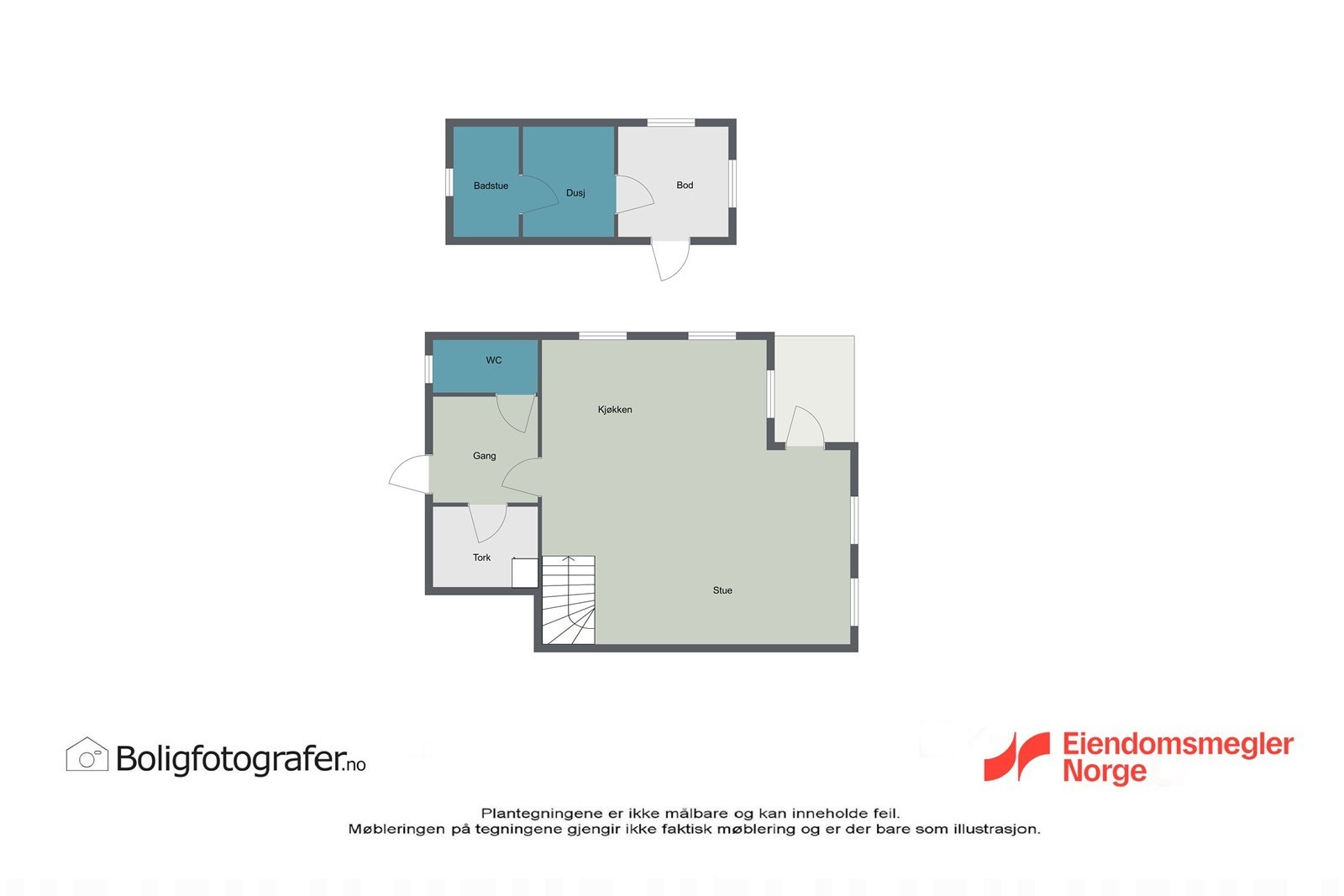 Plantegninger 1.etasje og anneks Galleribilde