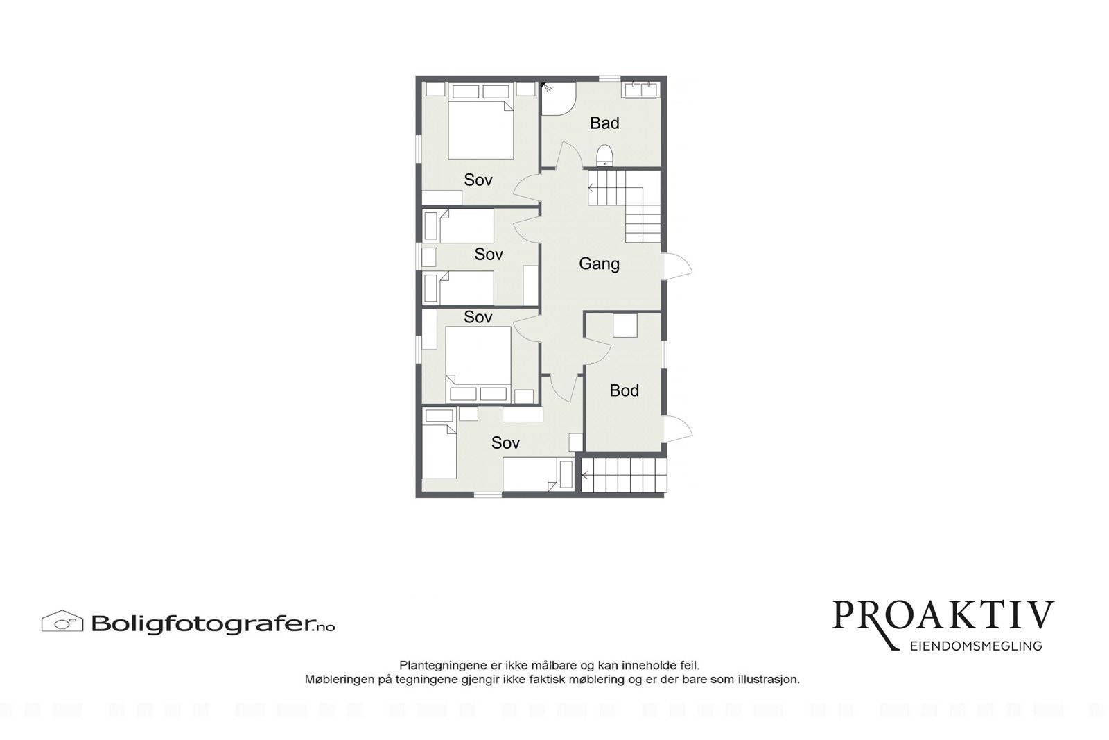 Plantegning 1.etg Galleribilde