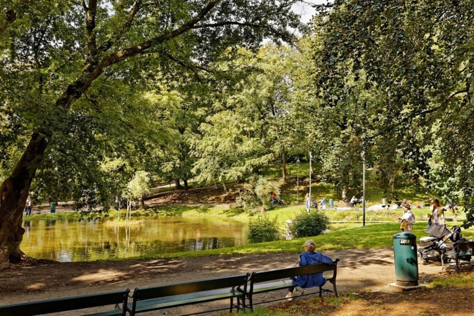 Flotte St. Hanshaugen er ett av flere parkområder like ved boligen. Galleribilde