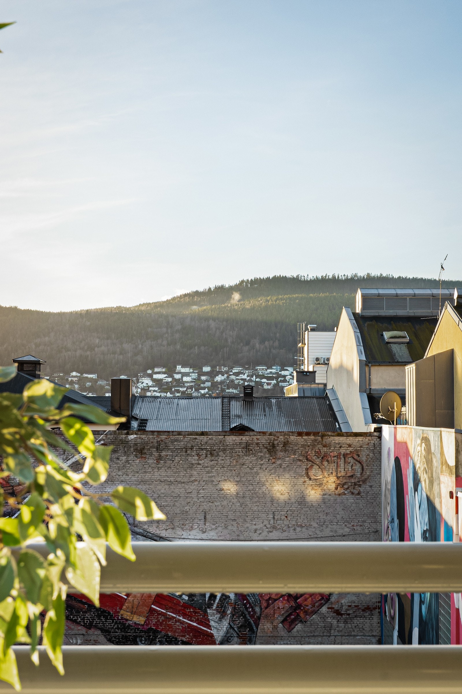Ingen innsyn inn til leiligheten og balkongen. Galleribilde