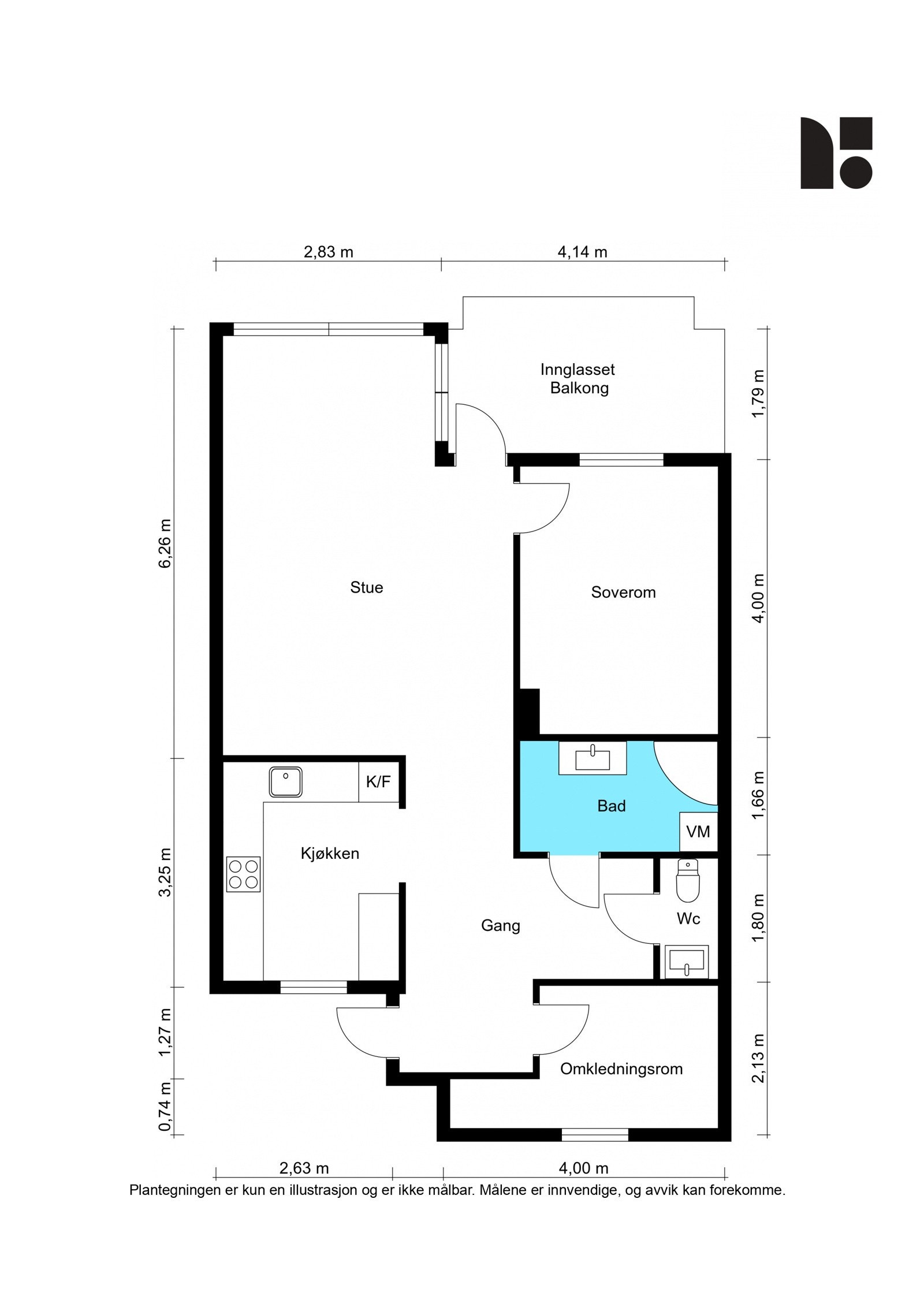 Plantegning 3. etasje. Galleribilde