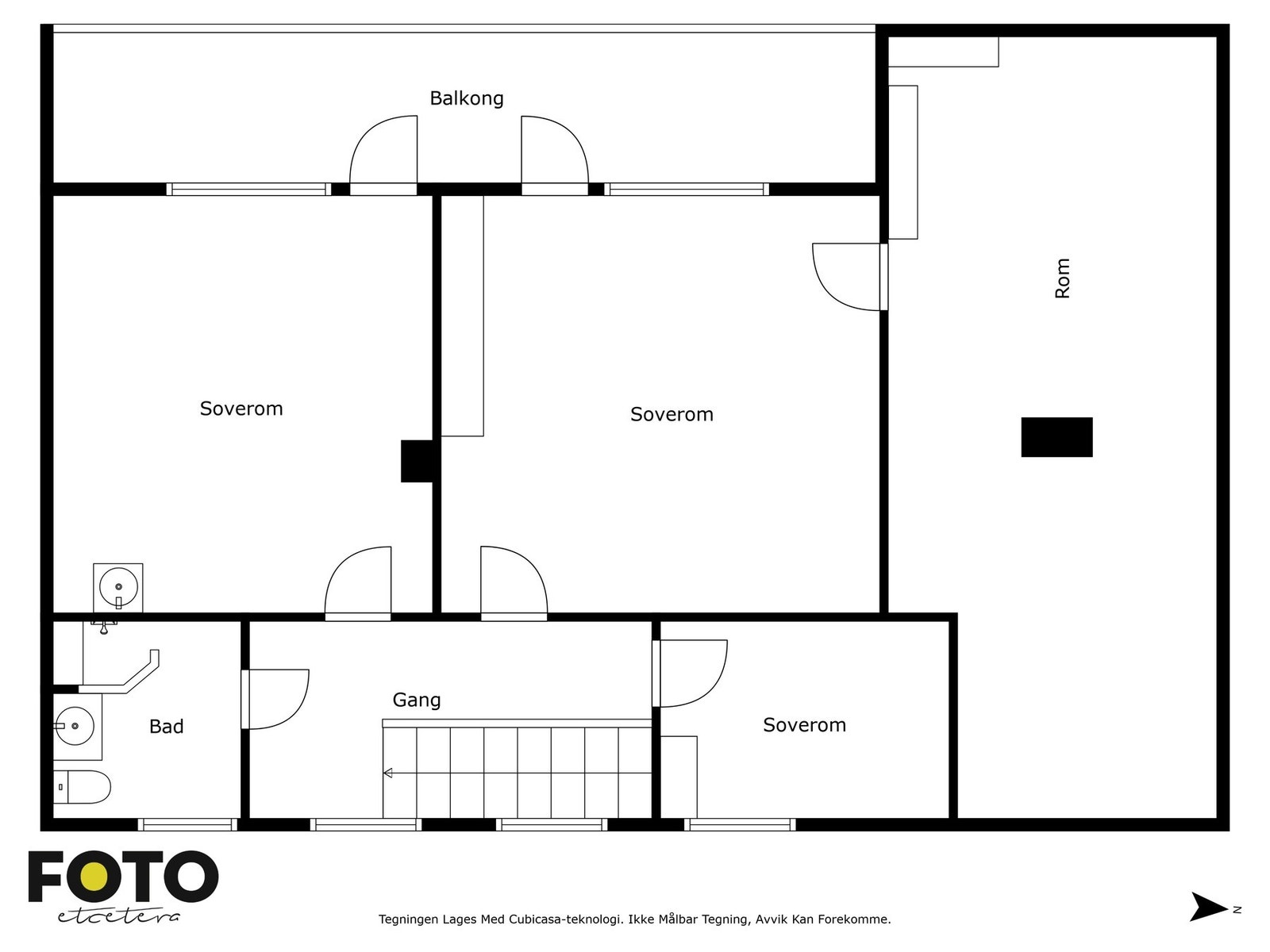 Plantegning 2. etasje Galleribilde