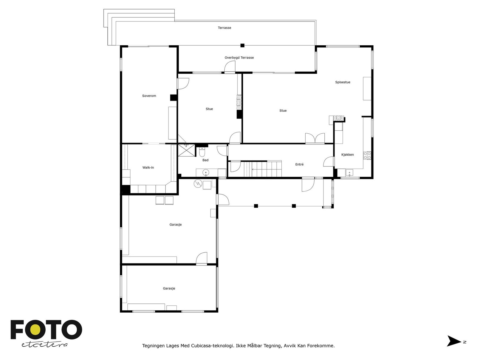 Plantegning 1. etasje Galleribilde