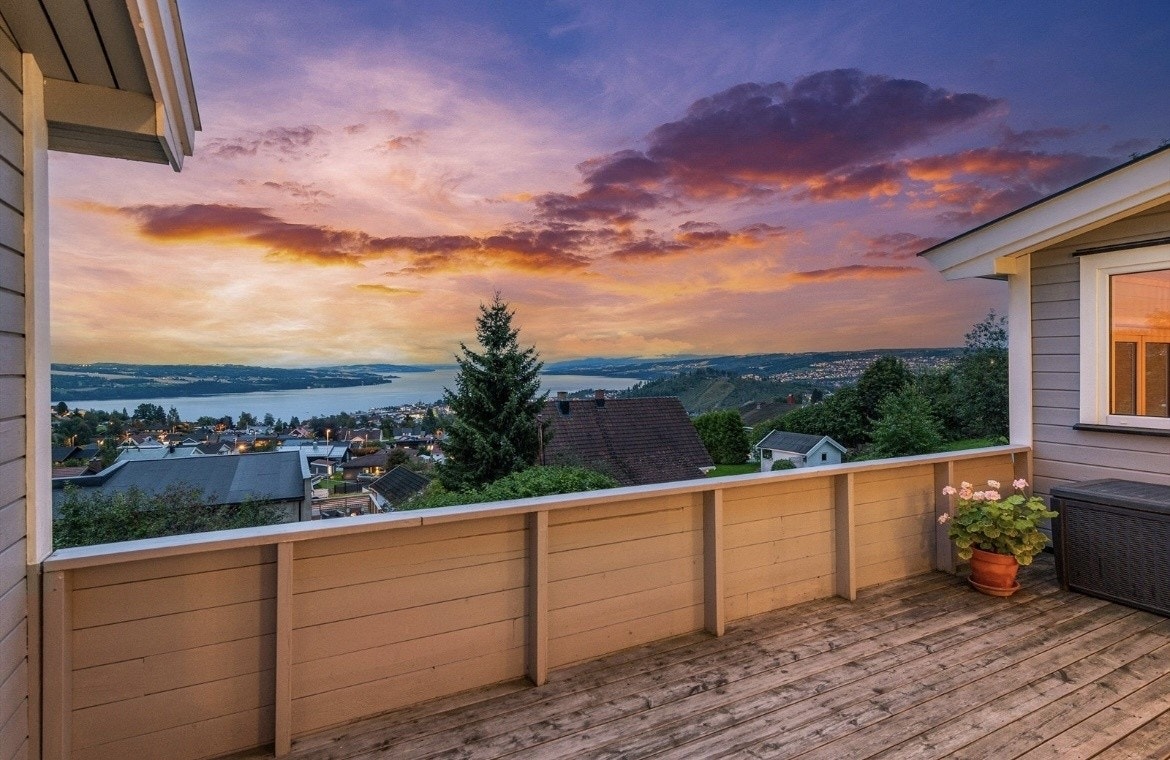 Utsikt terrasse 1 etasje Galleribilde