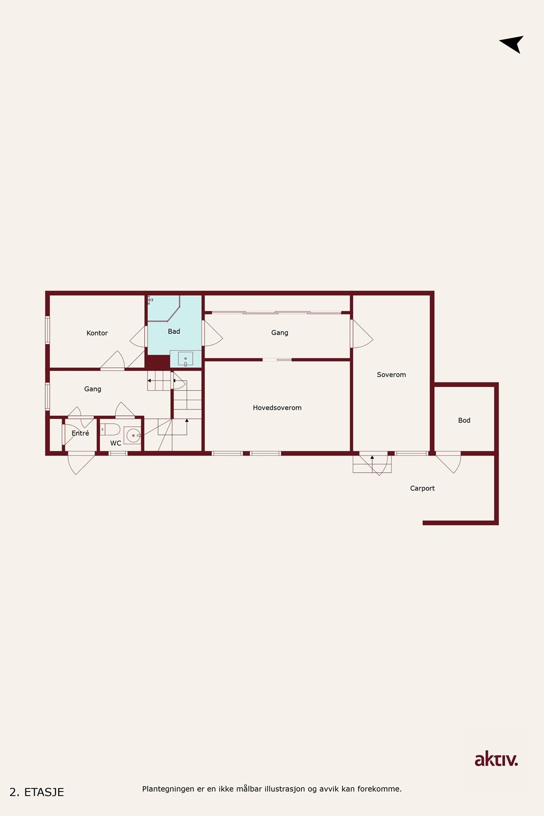 Plantegning Galleribilde