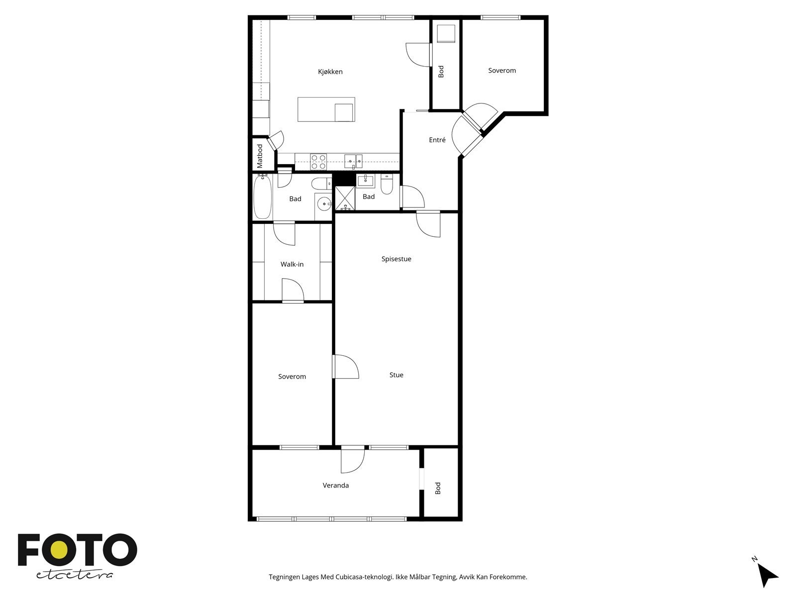 Veiledende plantegning - Ikke målbar Galleribilde