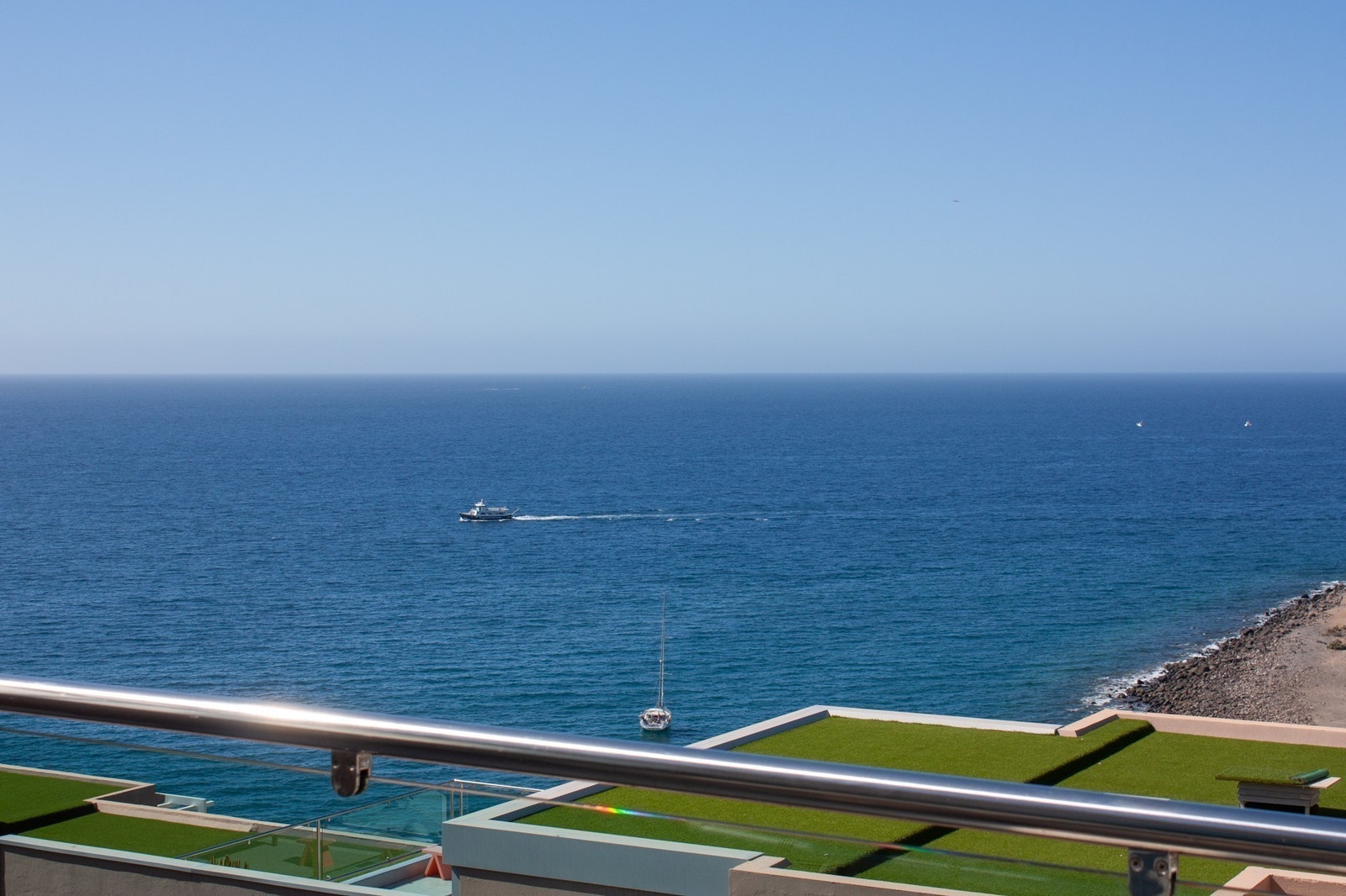 Solnedgang i havet vinterstid Galleribilde