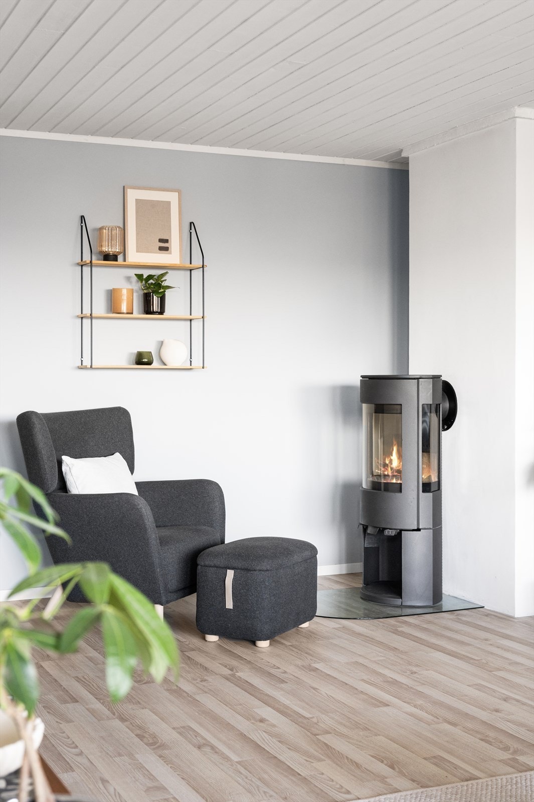 Her kan varmen nytes fra godstolen. Galleribilde