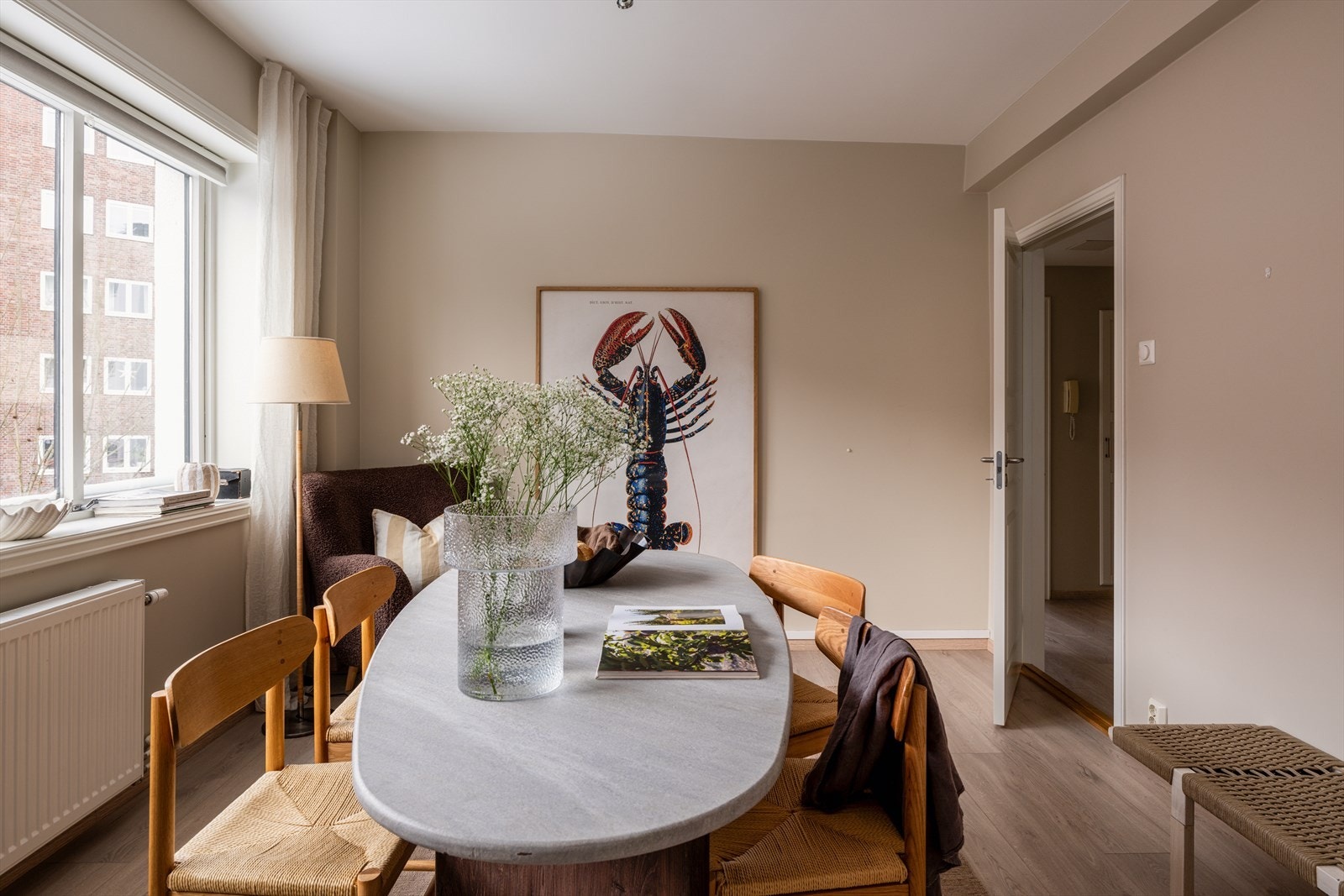 Rommet kan også innredes til åpen stue-/kjøkkenløsning. Galleribilde