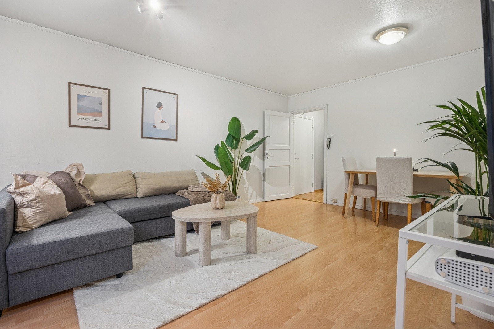 Lys og romslig stue Galleribilde