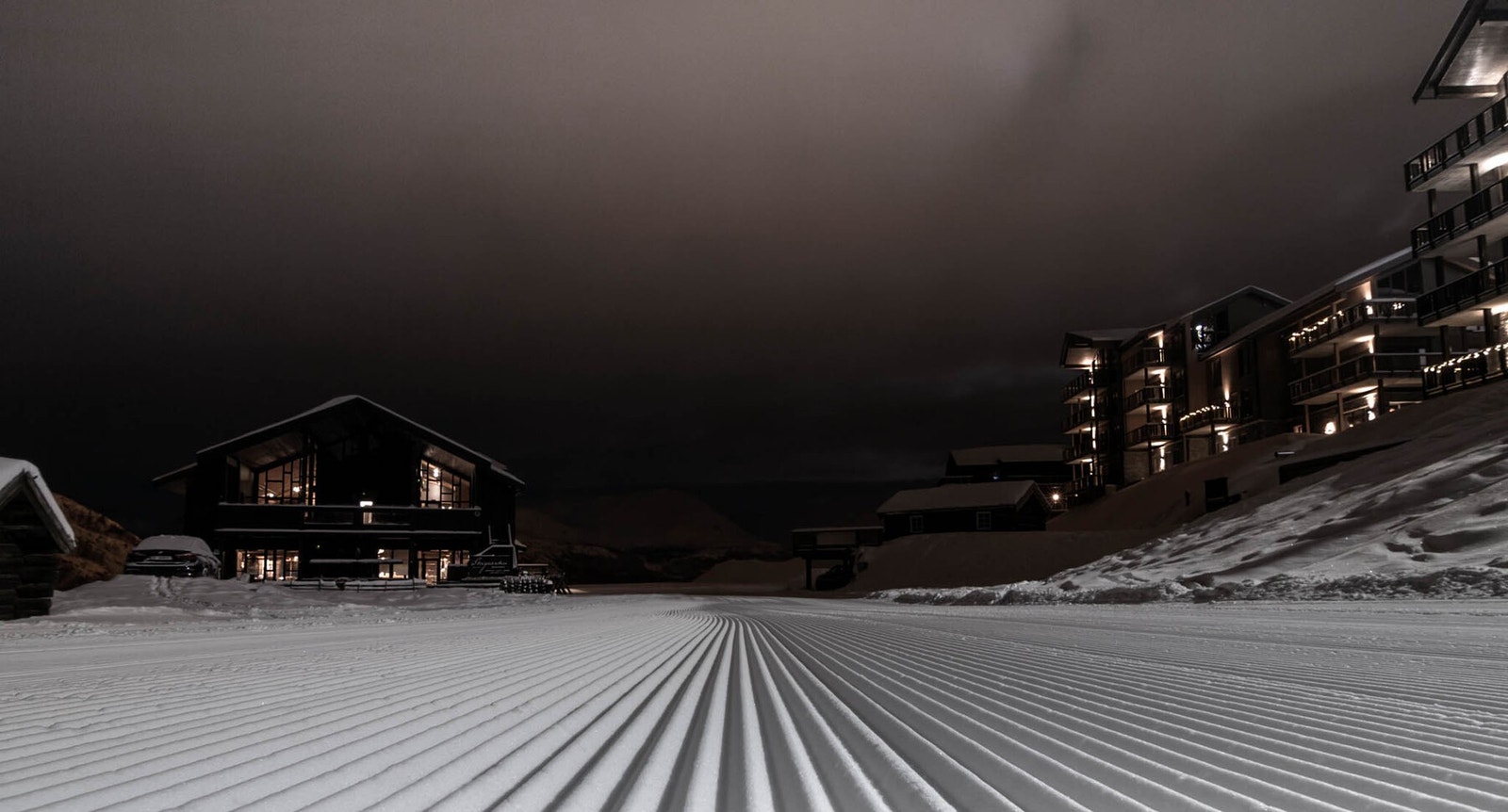 Kveldsstemning på Skigaarden. Galleribilde