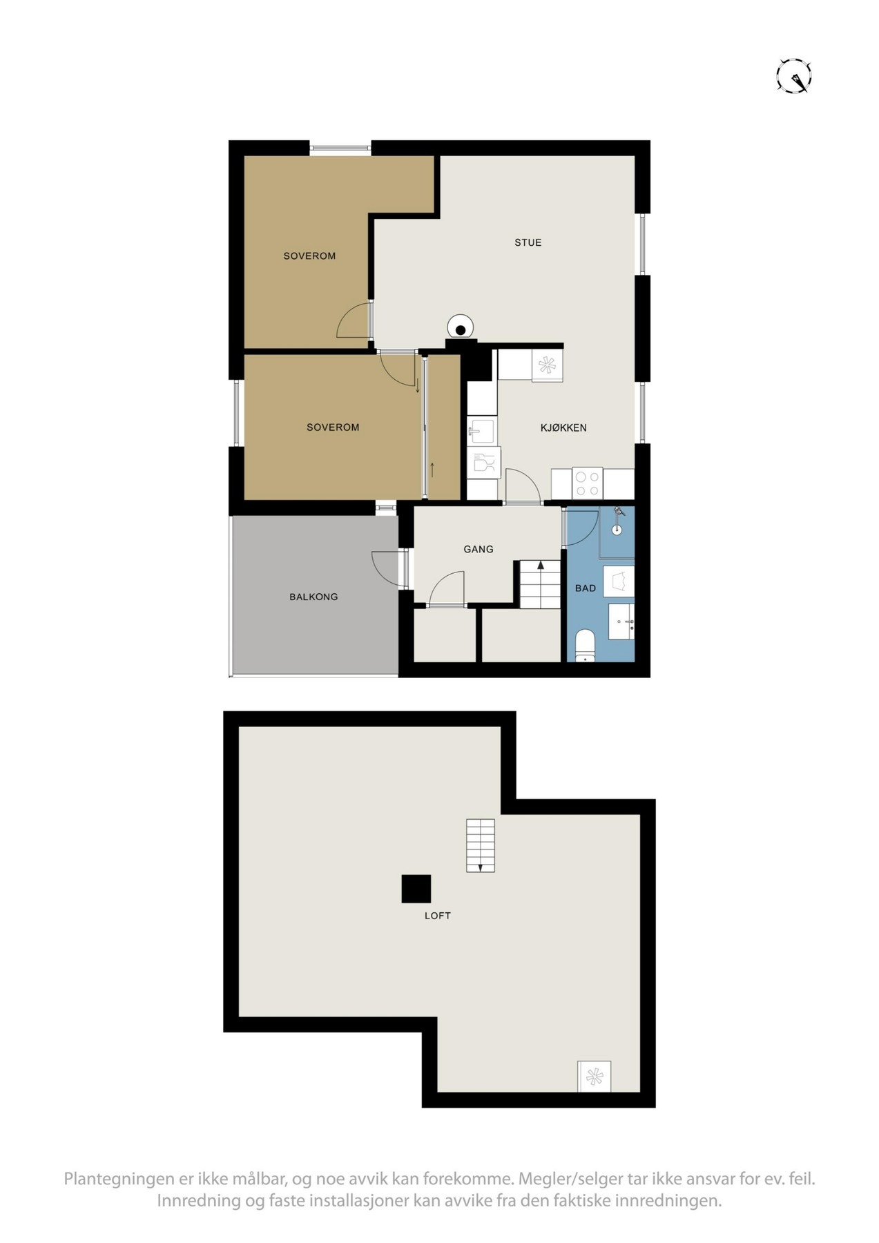 - Plantegning 2. etg. Galleribilde