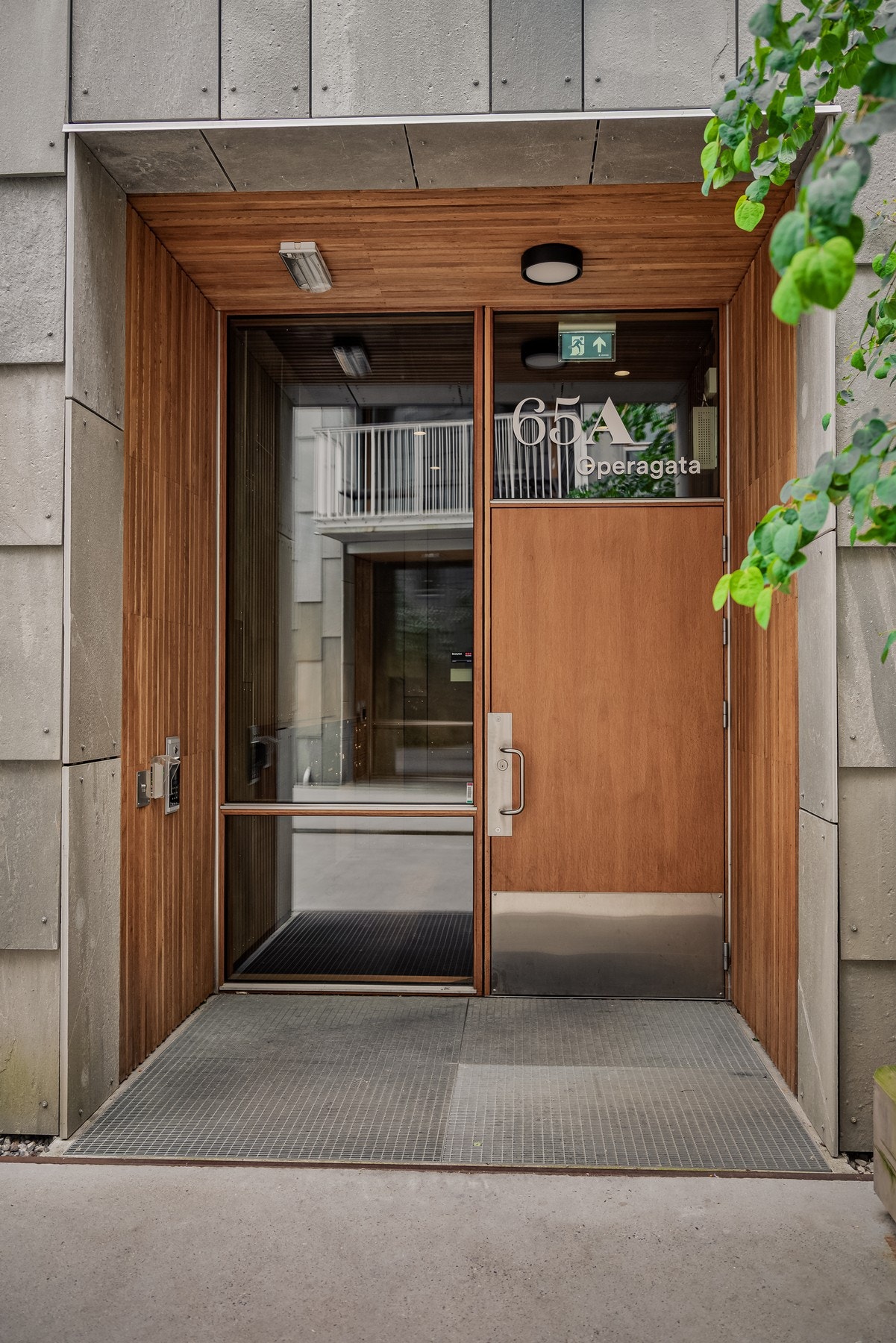 Innbydende inngangsparti. Galleribilde