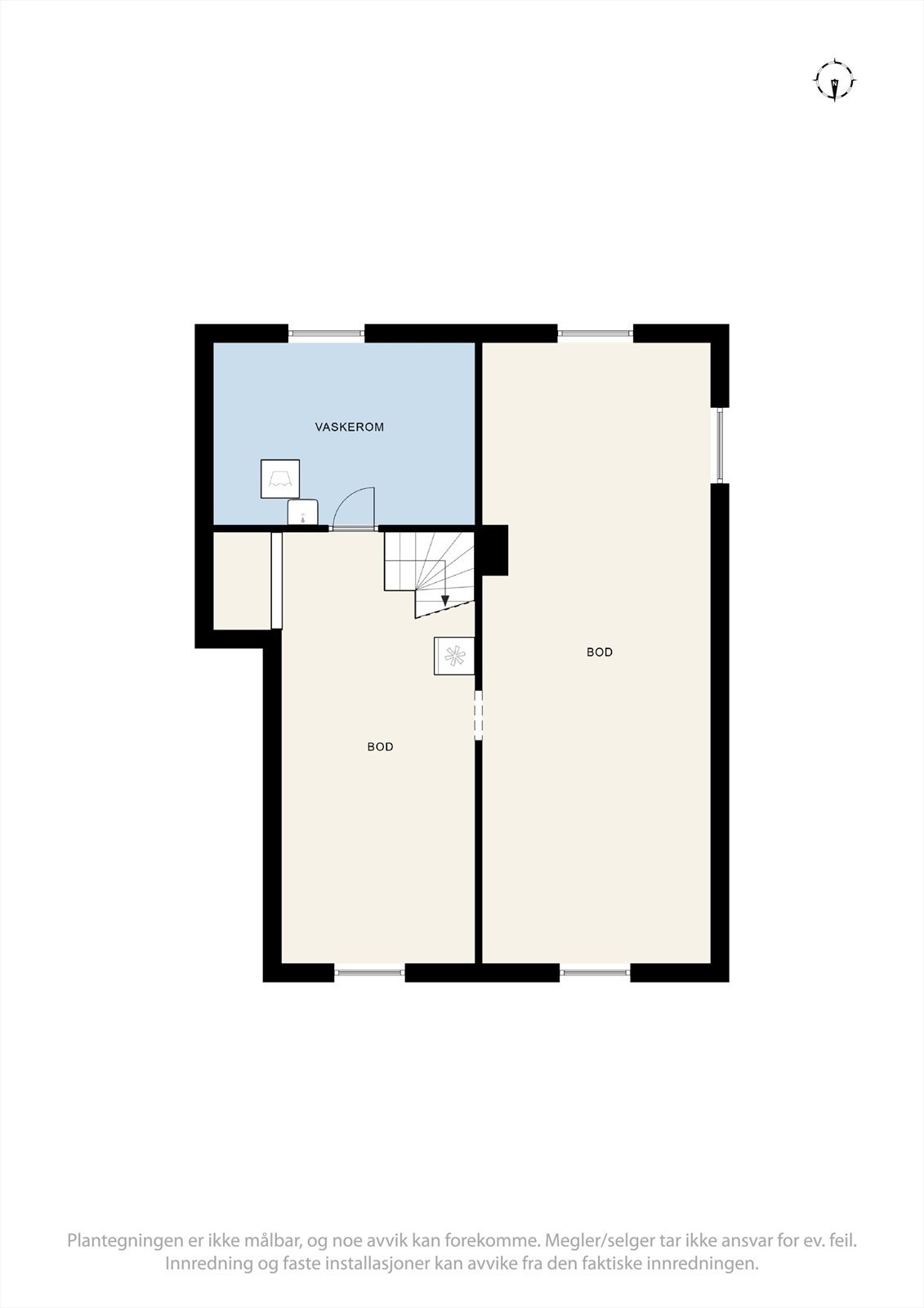 Plantegning kjeller. Galleribilde