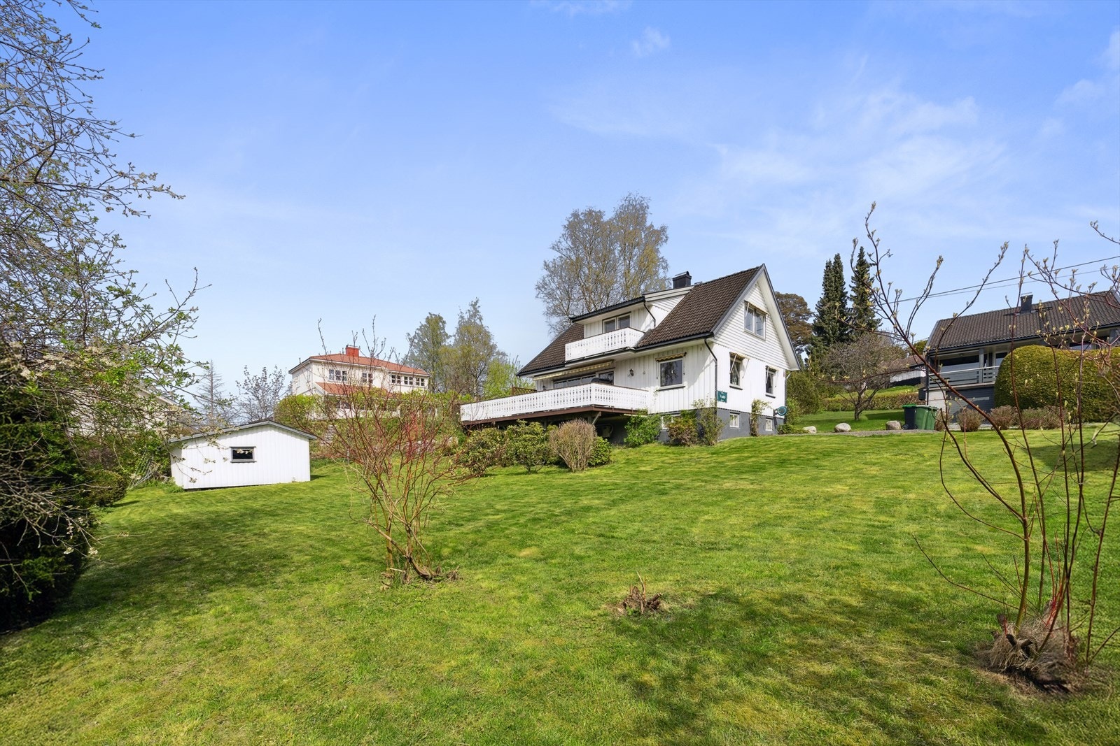 Hagen på sommeren, her er det masse boltringplass. Galleribilde