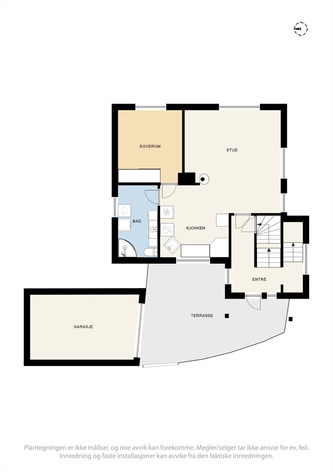 - Plantegning 1.etasje. Galleribilde