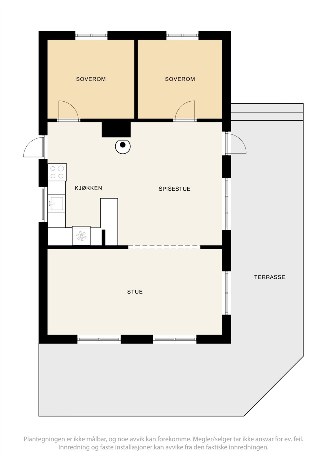 Plantegning - Hytten Galleribilde