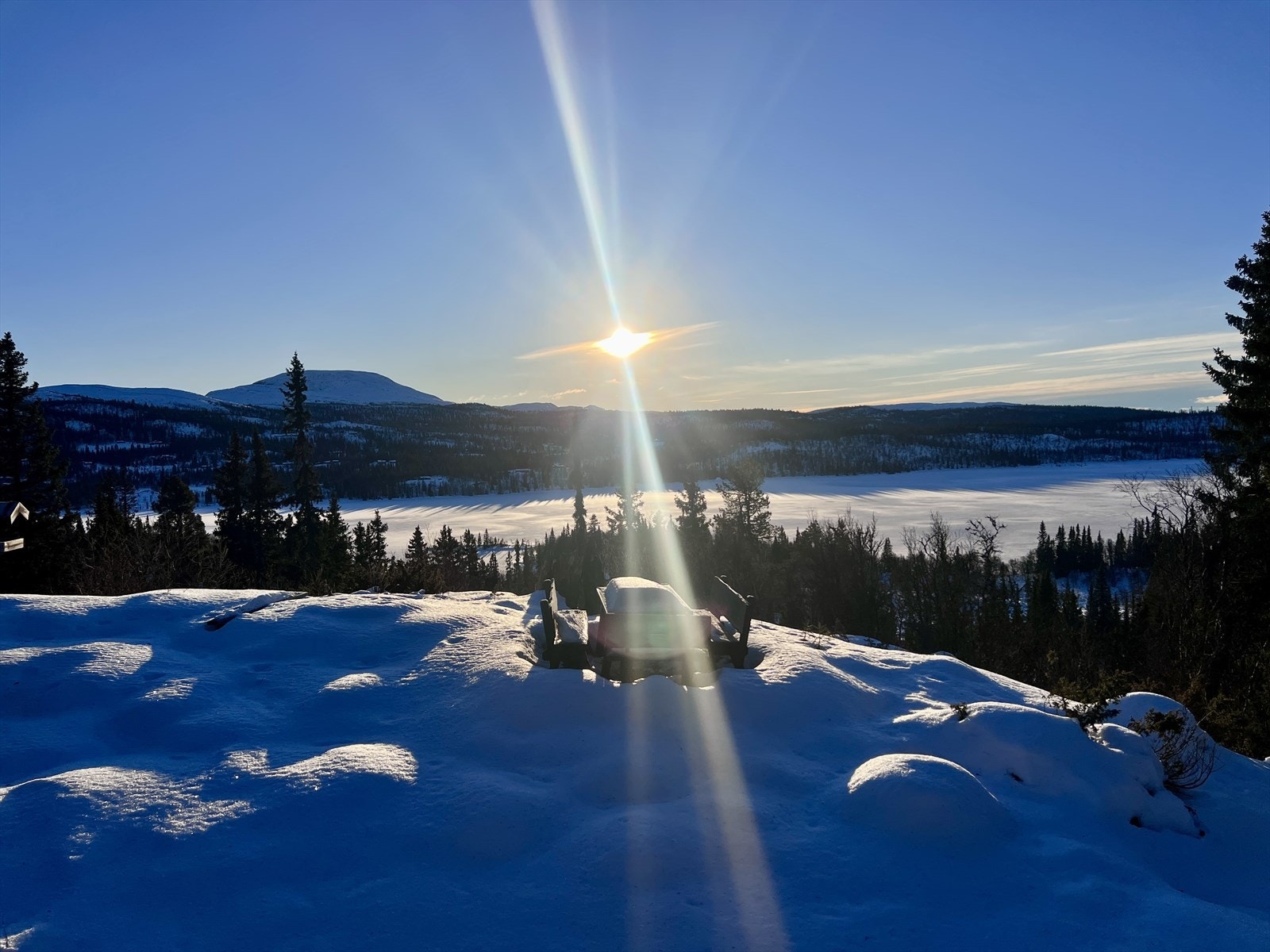 Vinterbilde tatt av eiendomsmegler 31.12.2025 Galleribilde