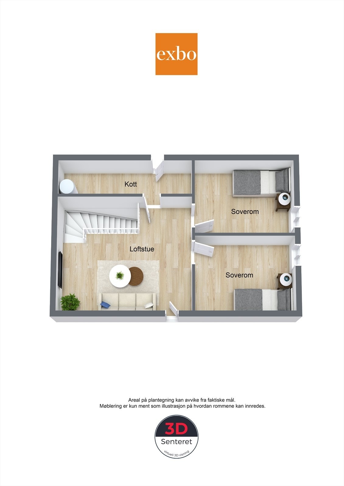 Plantegning andre etasje Galleribilde