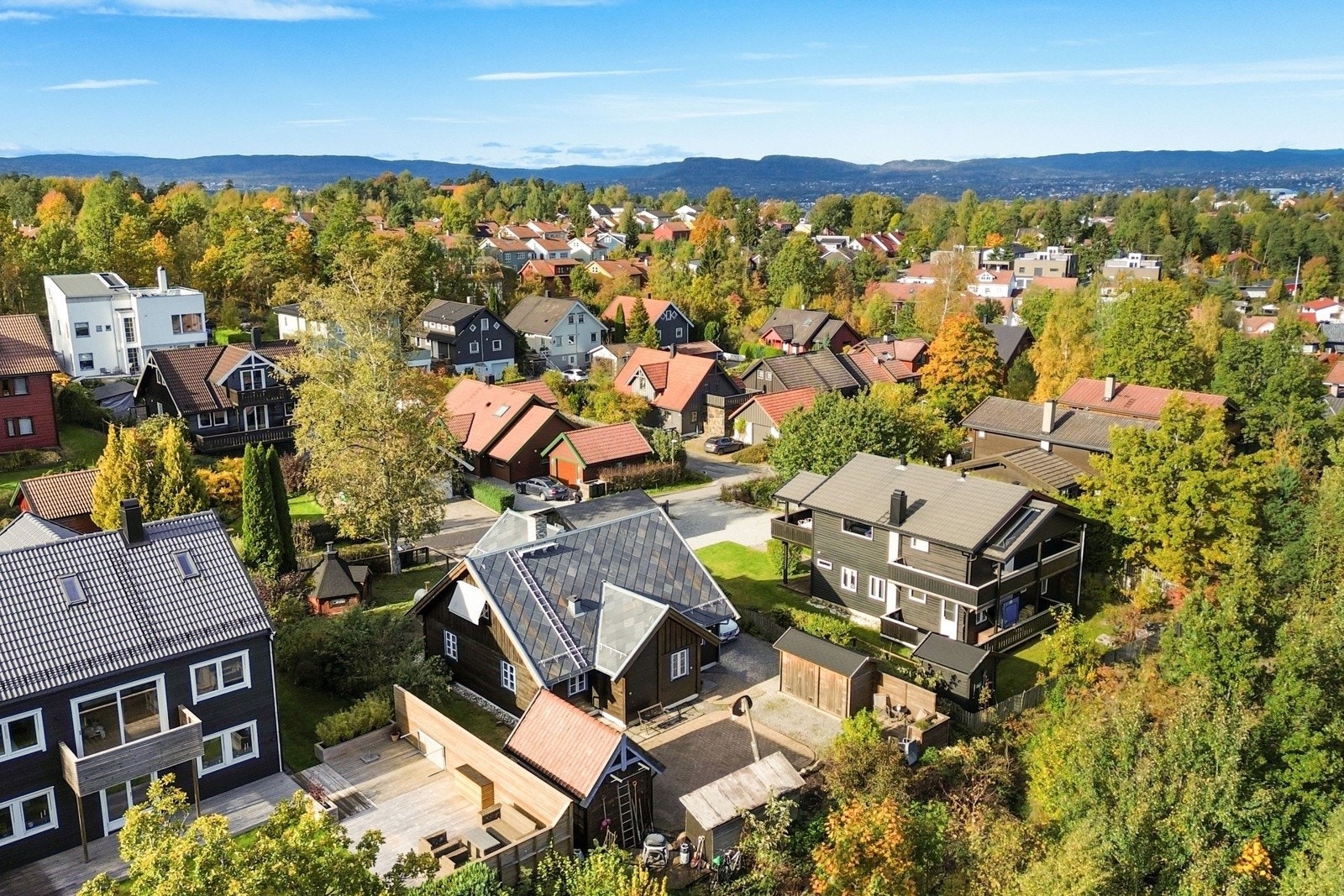 Trygt nabolag, med grei skolevei. Galleribilde