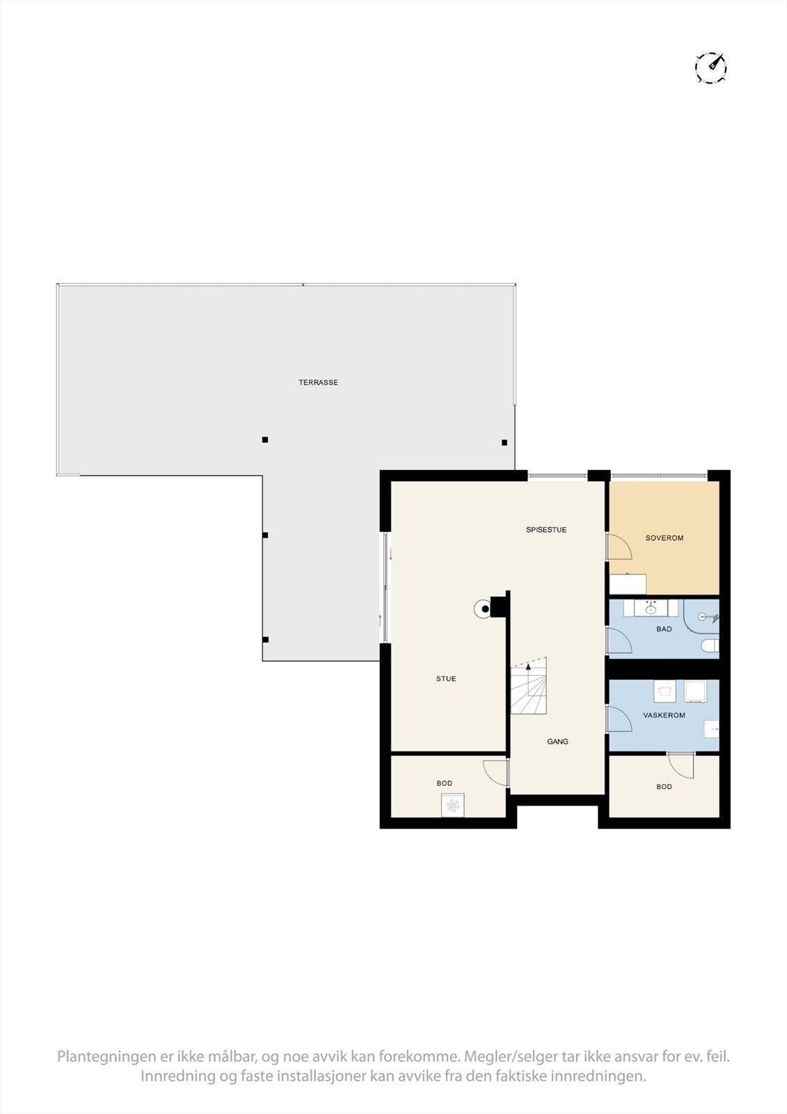 Plantegning u-etg. Galleribilde