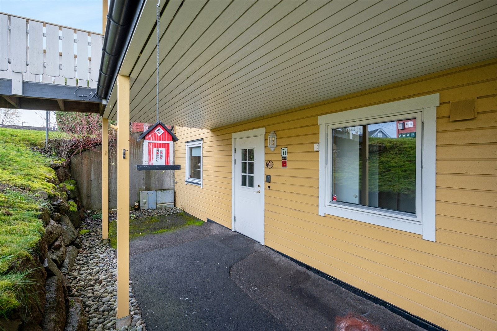 Trappefri inngangsparti. Galleribilde