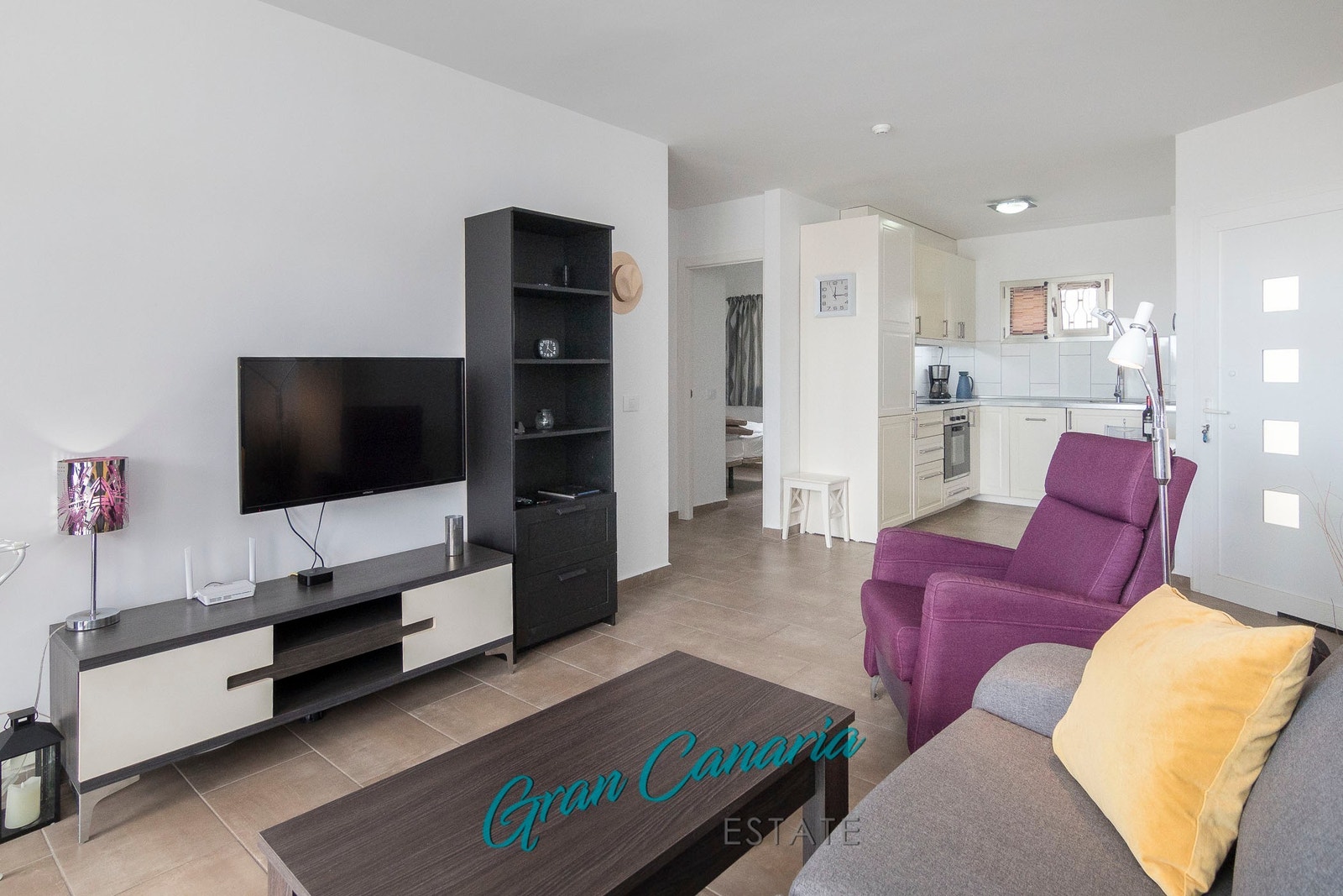 Lys åpen stue Galleribilde