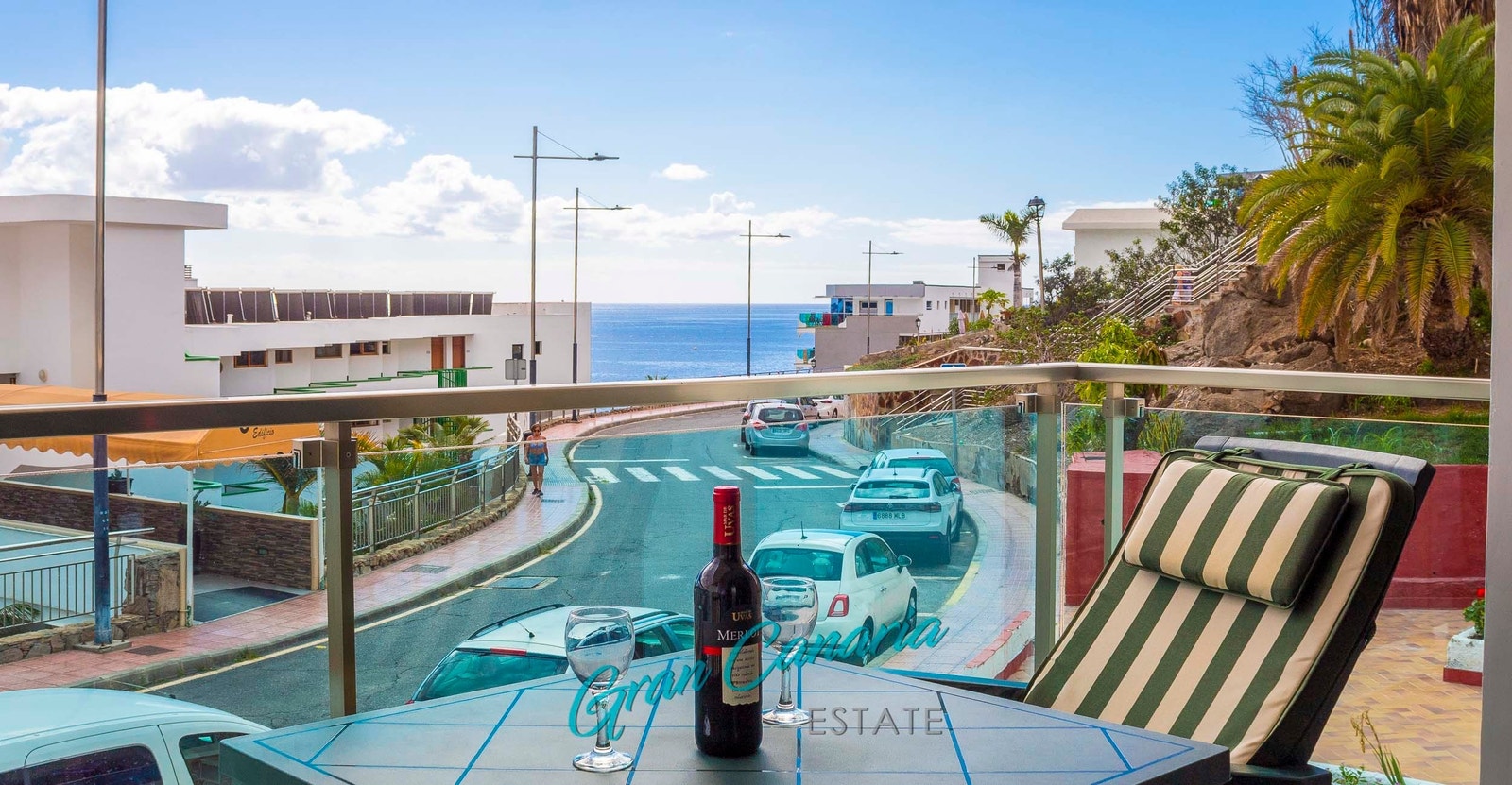 Nydelig utsikt fra terrassen Galleribilde