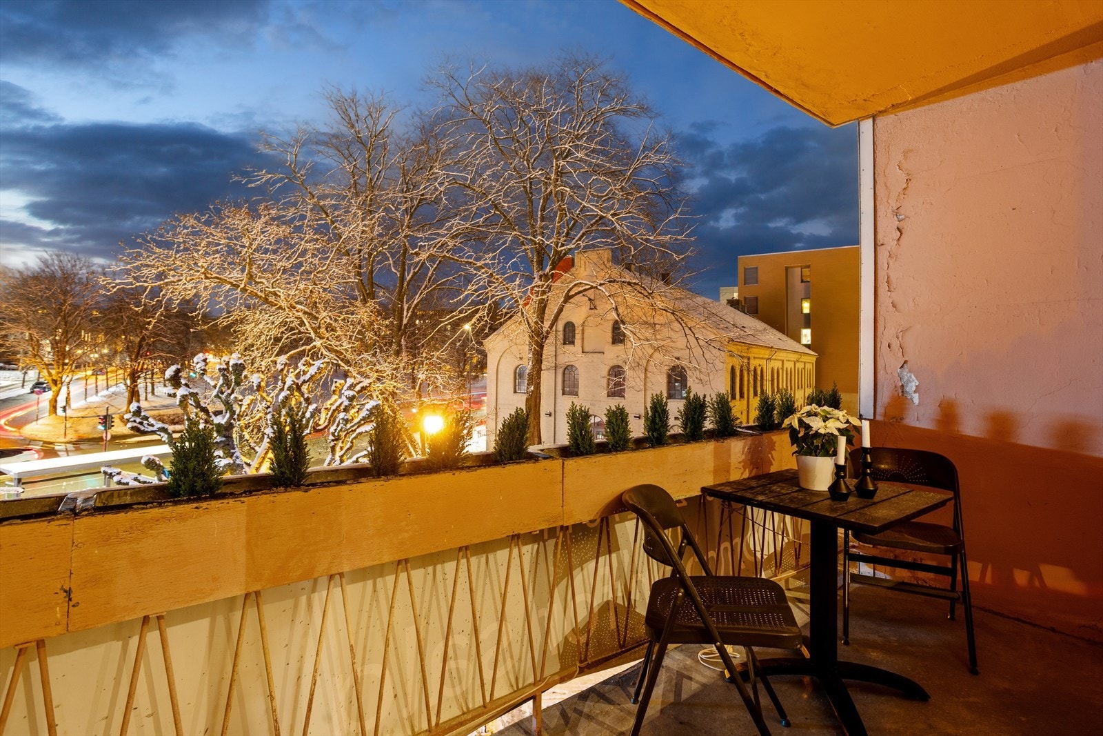 Balkongen er ca. 5 m². Galleribilde