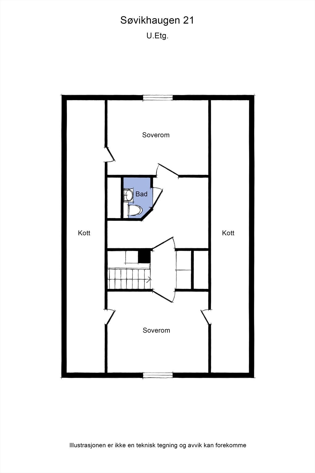 Planskisse av loftetasje Galleribilde