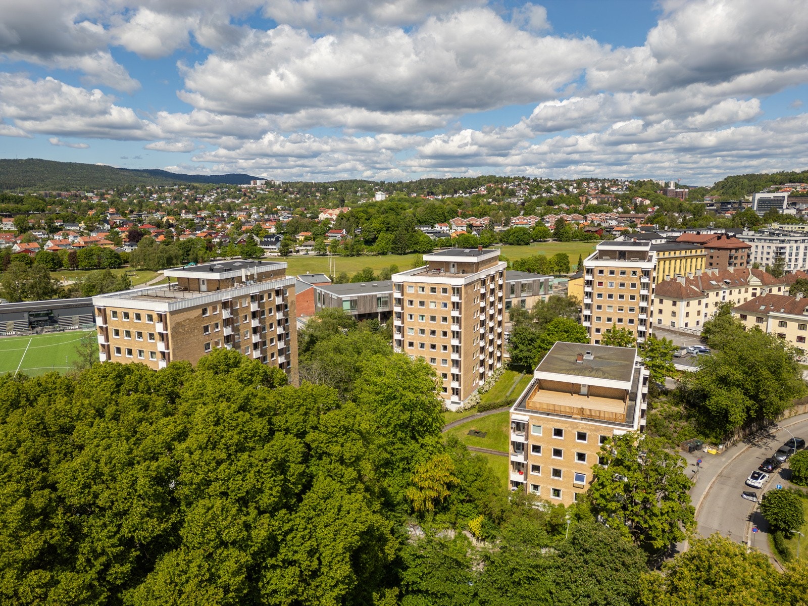 Dronebilde. Galleribilde