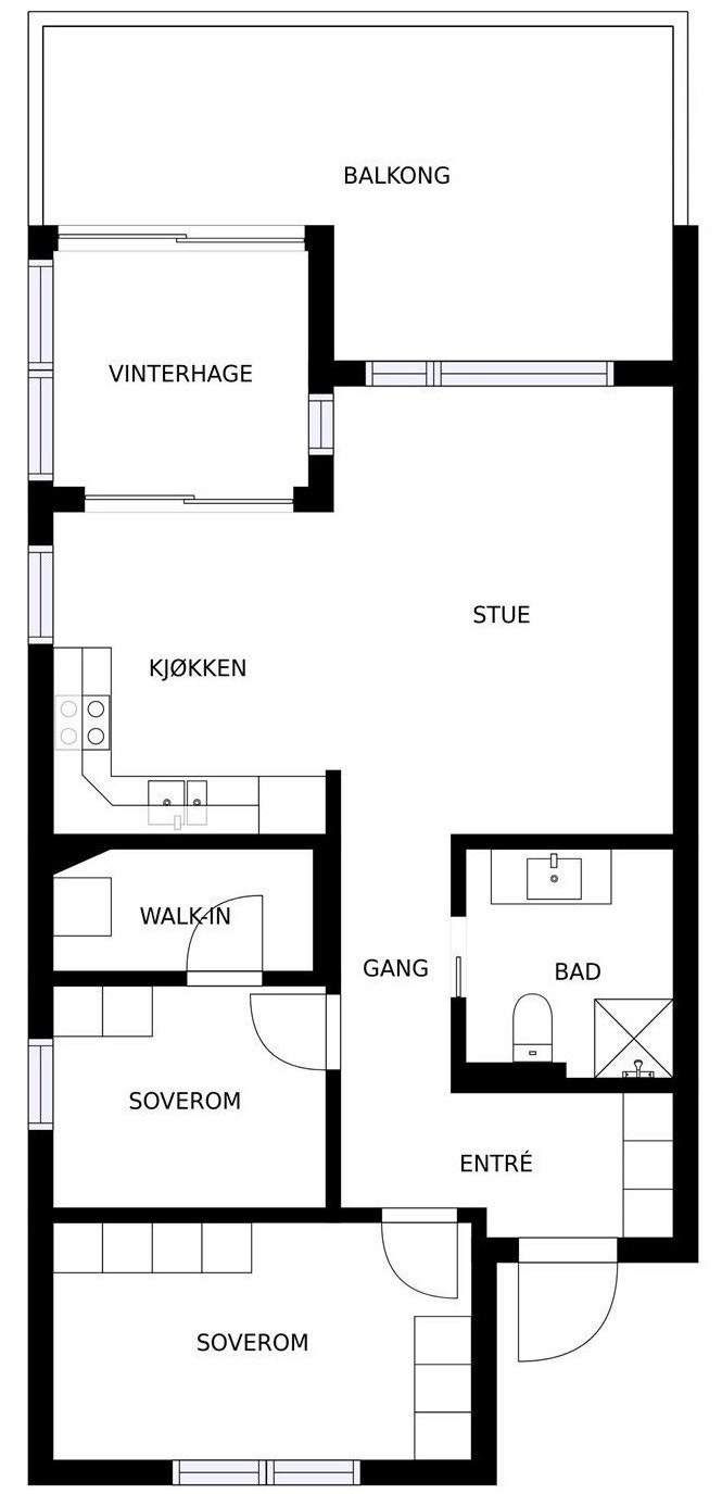 Plantegning Galleribilde