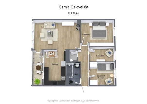 Plantegning Galleribilde