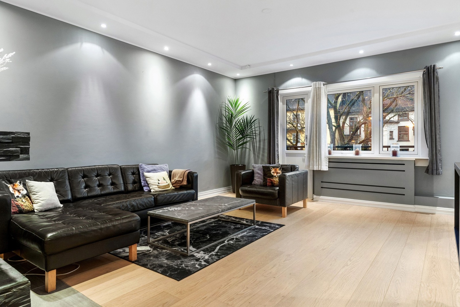 Her har du utgang til en hyggelig balkong. Galleribilde